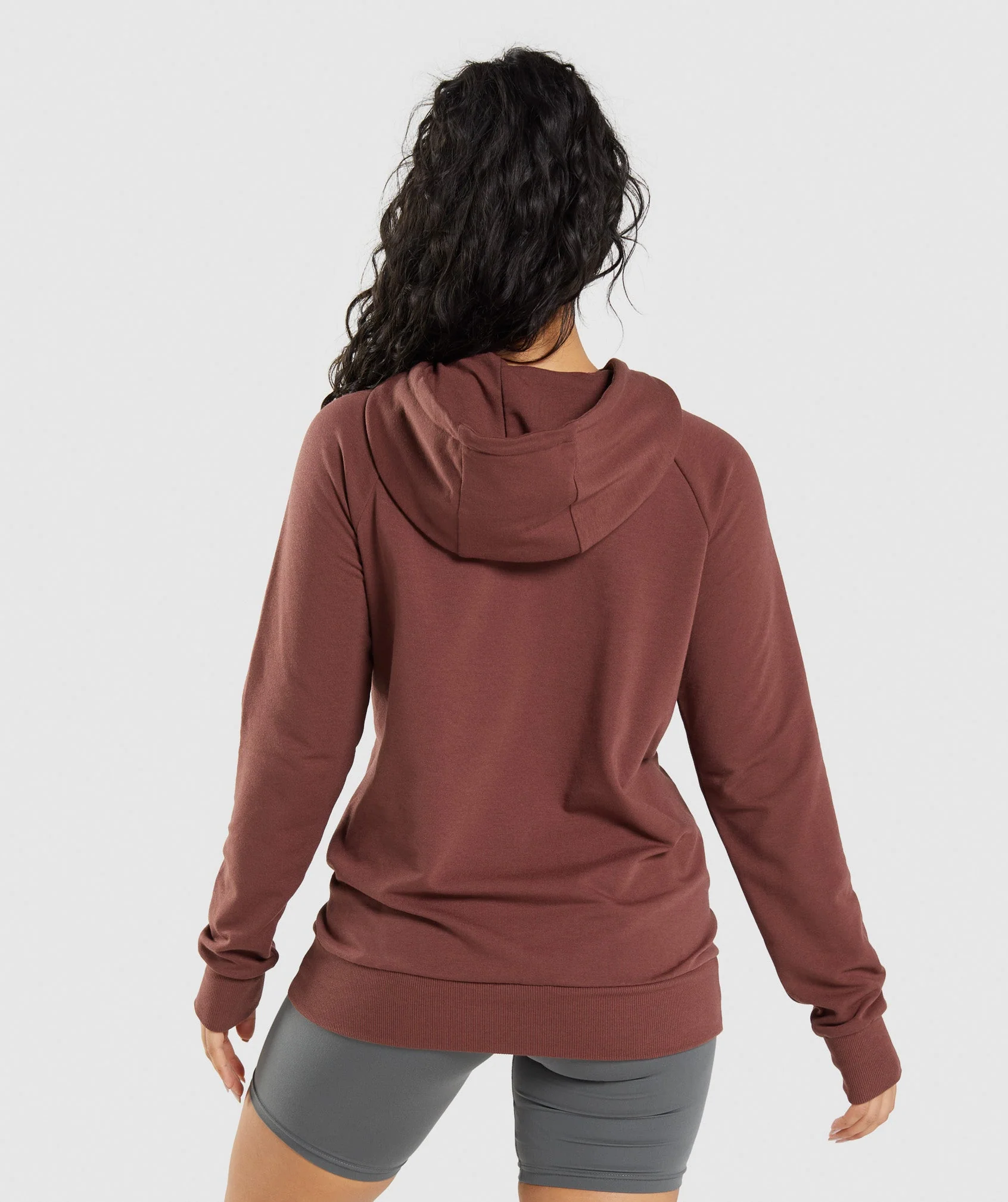 Gymshark Training Hoodie - Cherry Brown - Image 2