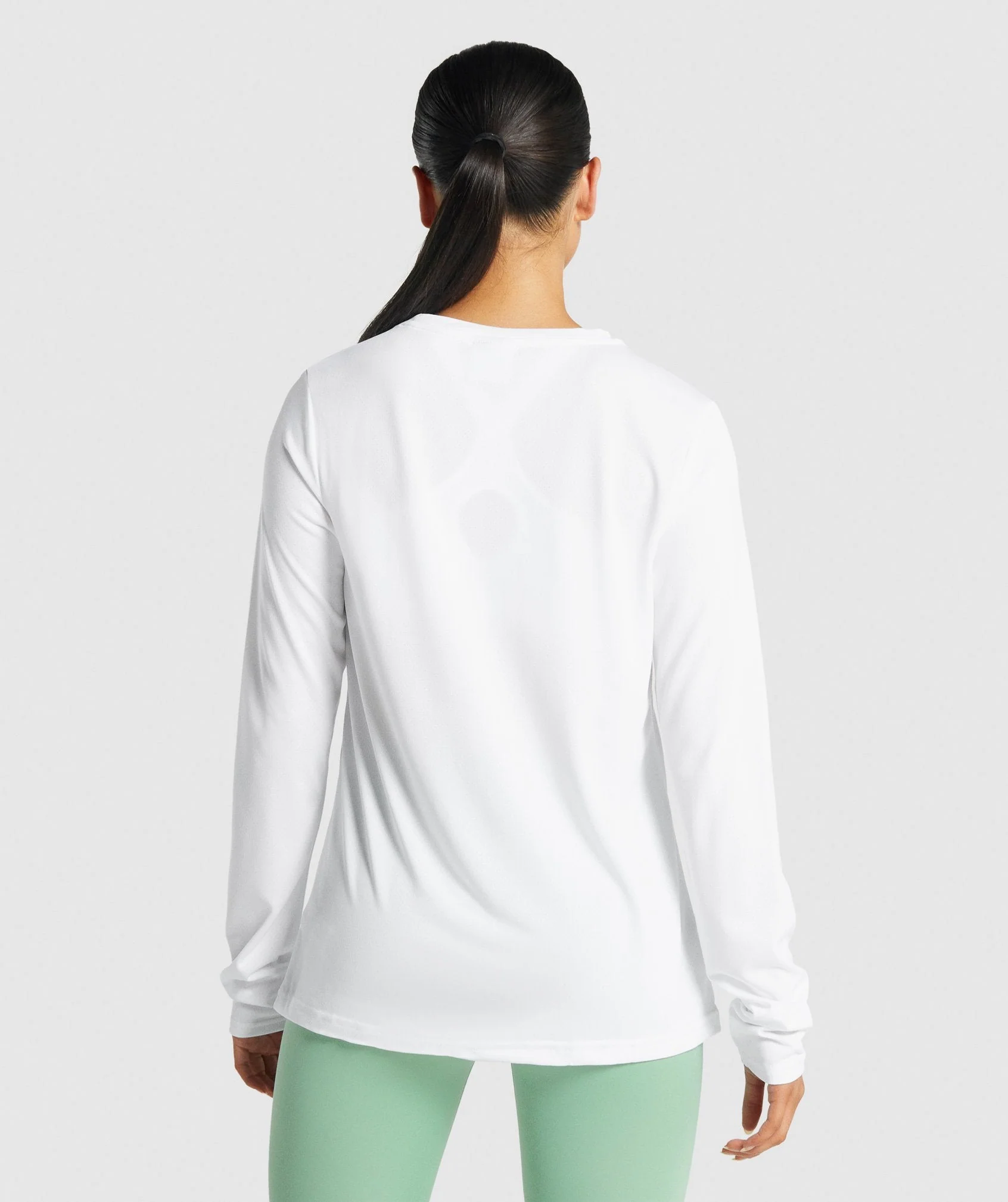 Gymshark Training Long Sleeve T-Shirt - White - Image 2