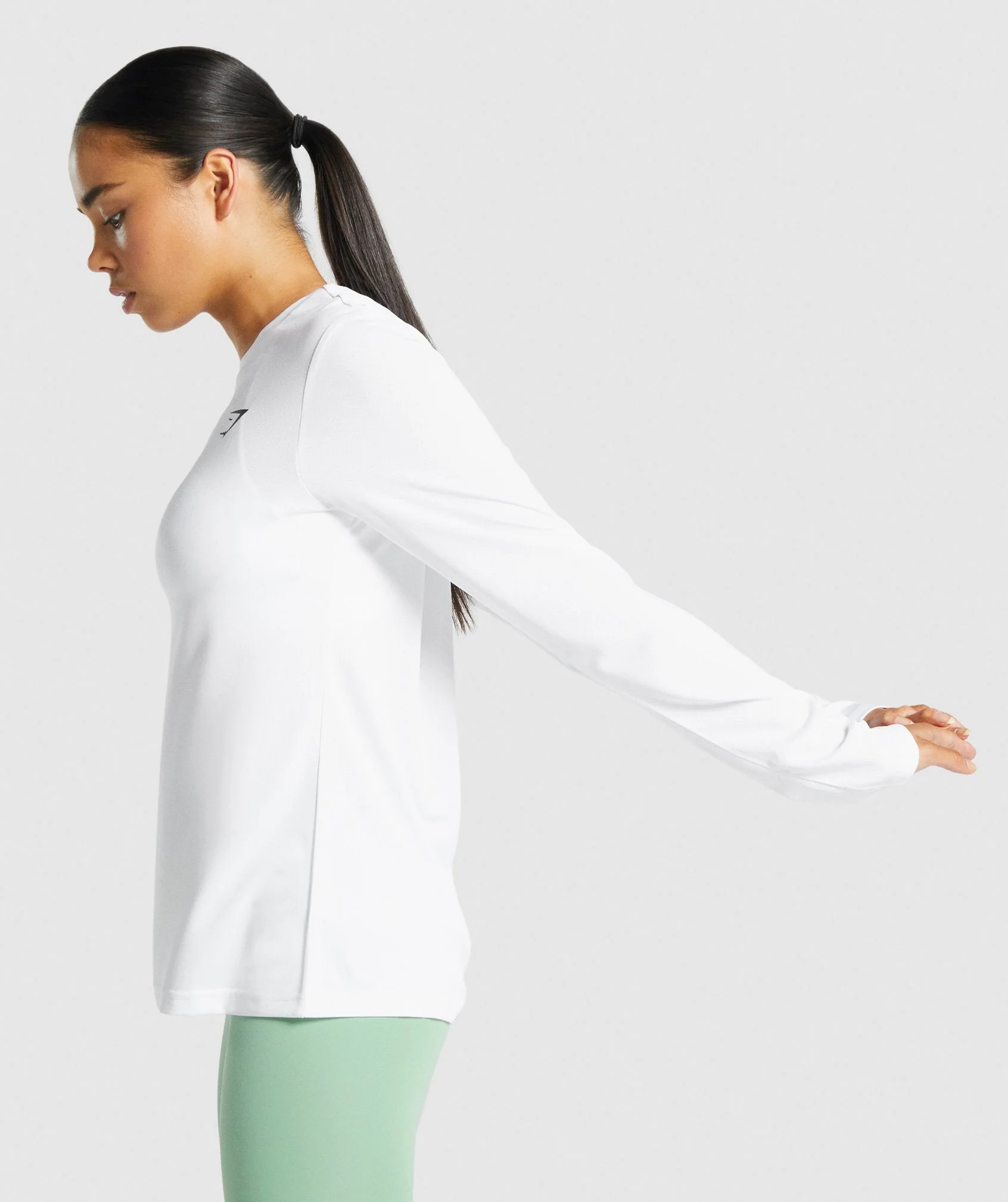 Gymshark Training Long Sleeve T-Shirt - White - Image 3