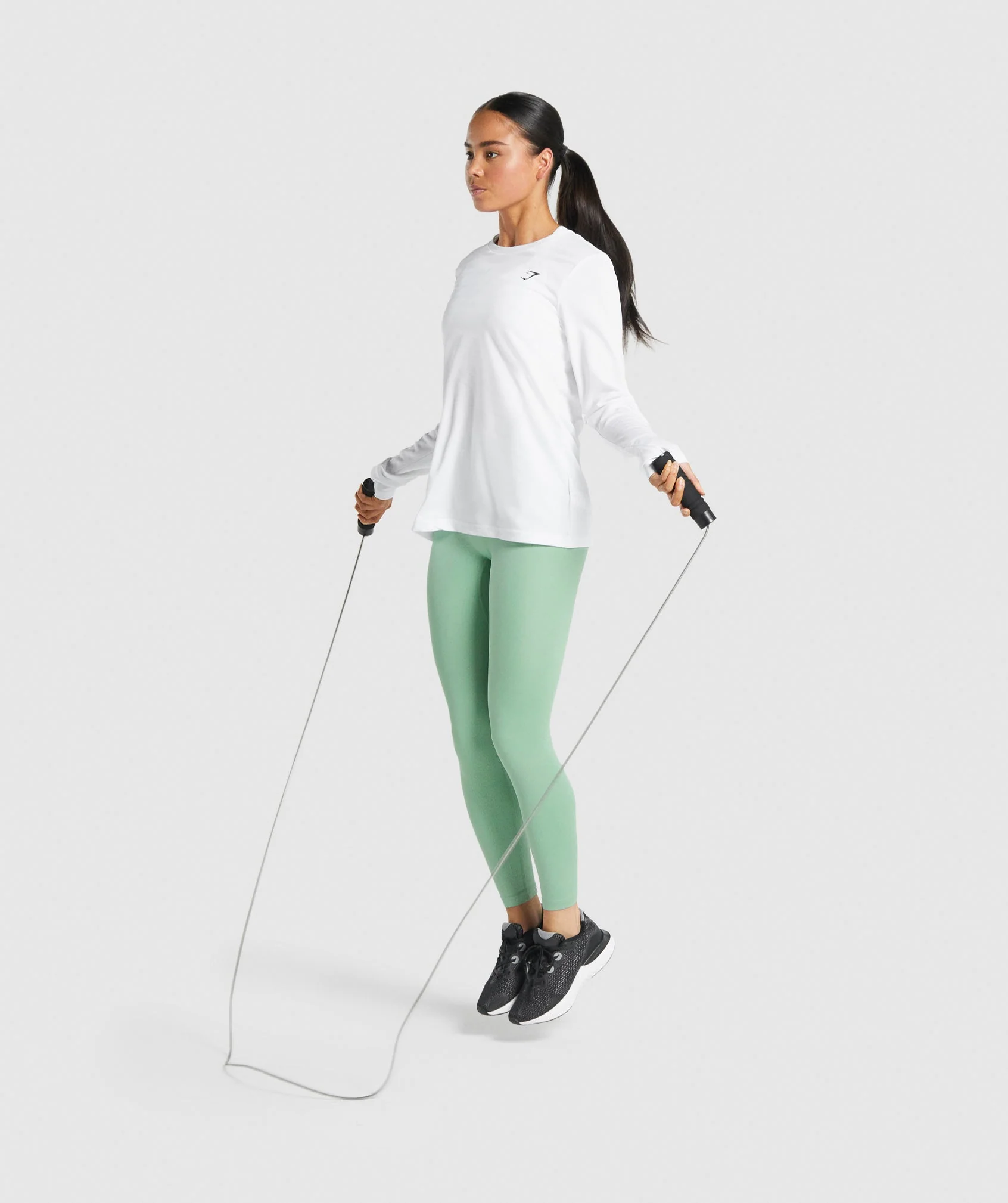 Gymshark Training Long Sleeve T-Shirt - White - Image 4