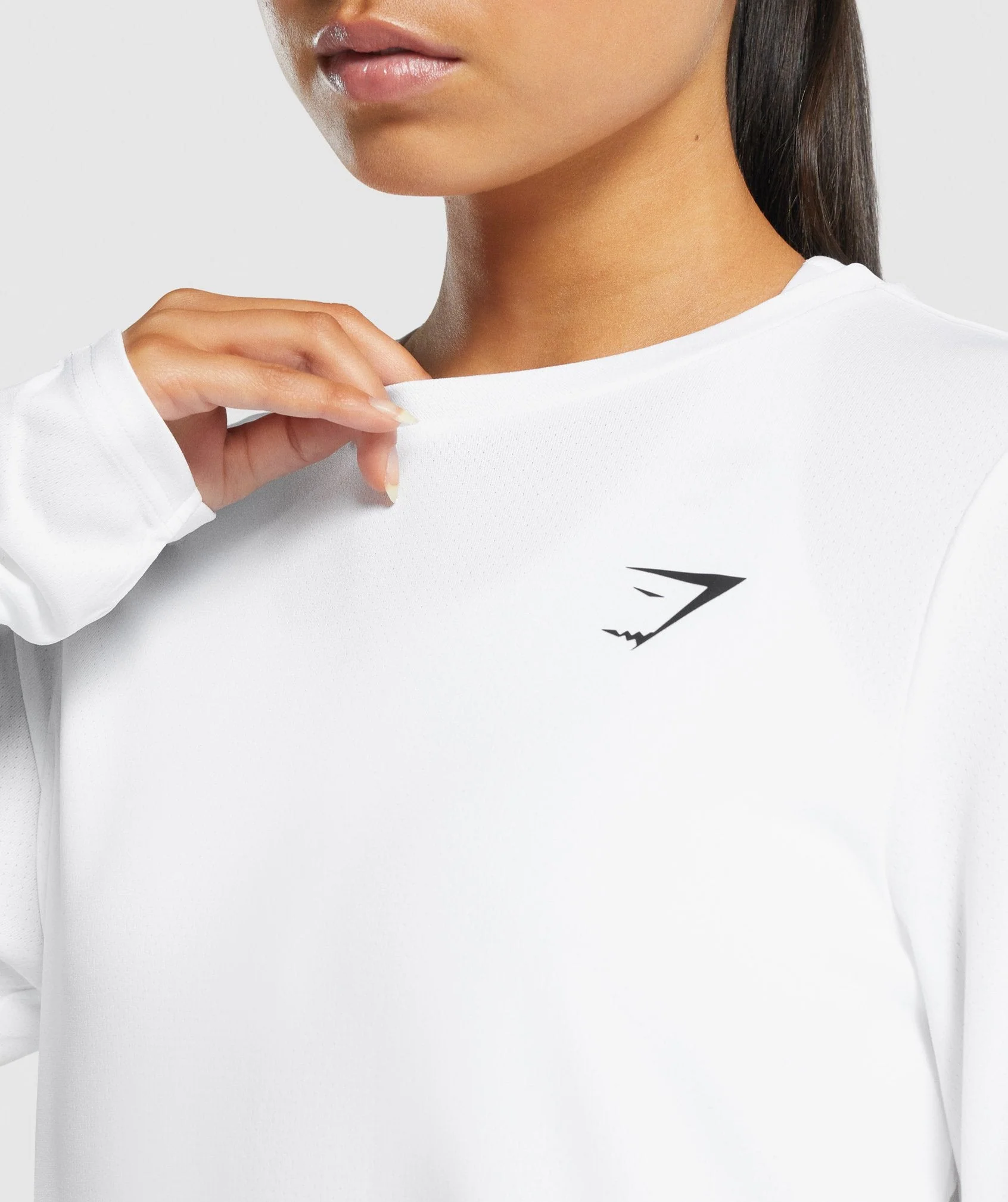 Gymshark Training Long Sleeve T-Shirt - White - Image 5