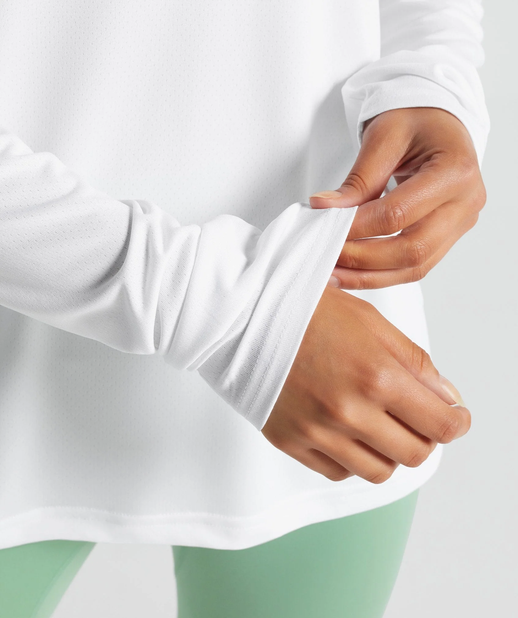 Gymshark Training Long Sleeve T-Shirt - White - Image 6