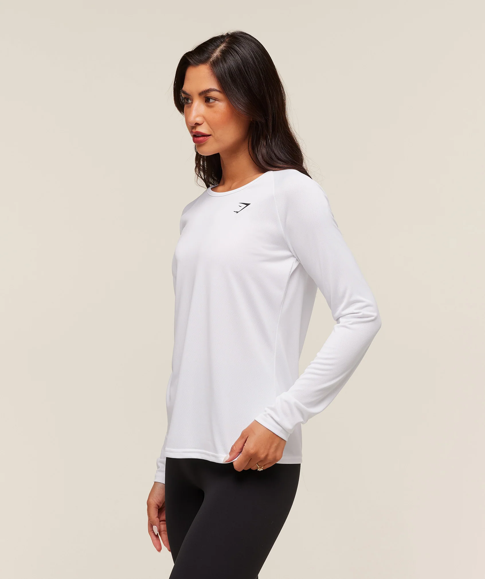Gymshark Training Long Sleeve Top - White - Image 3
