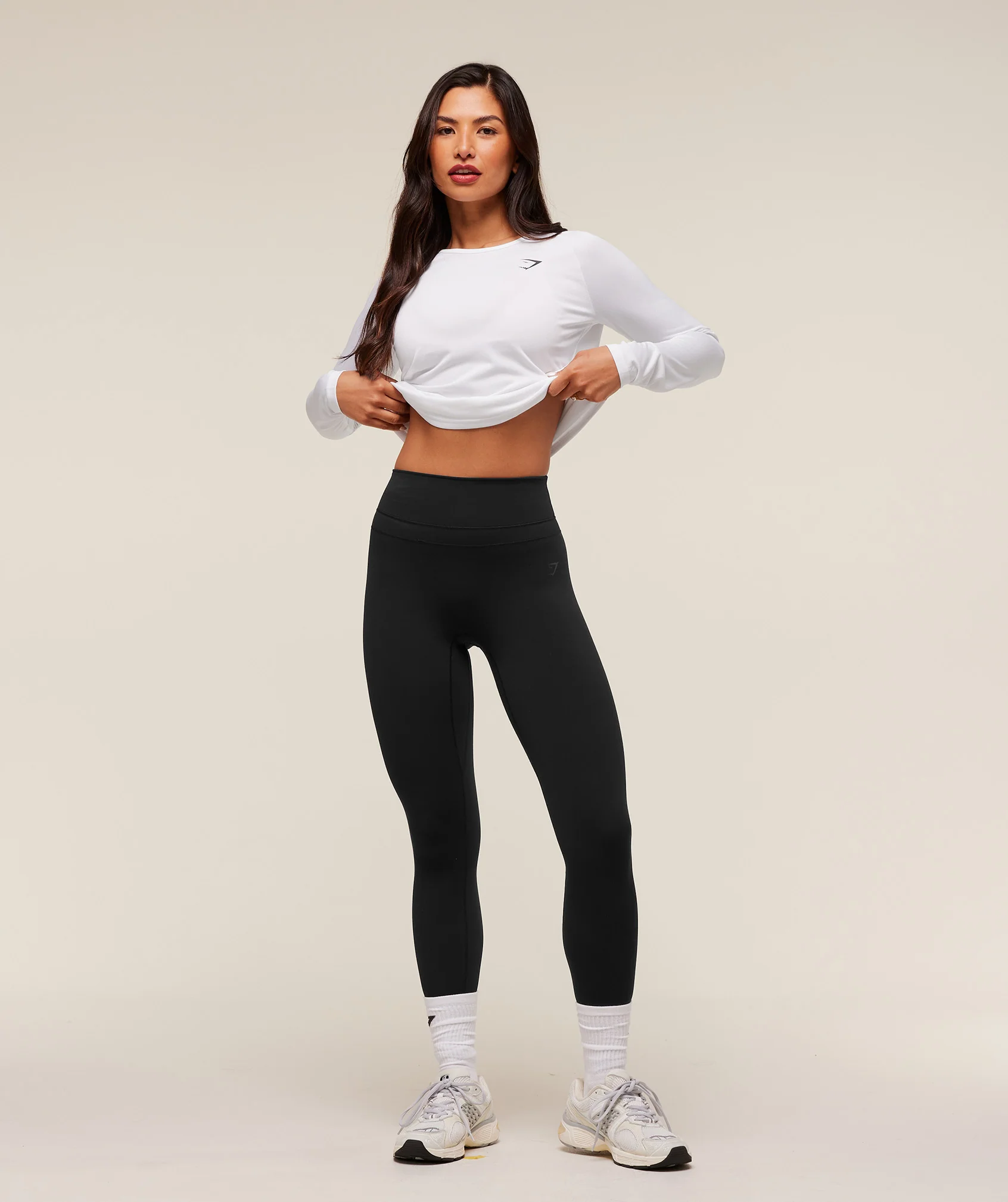 Gymshark Training Long Sleeve Top - White - Image 4