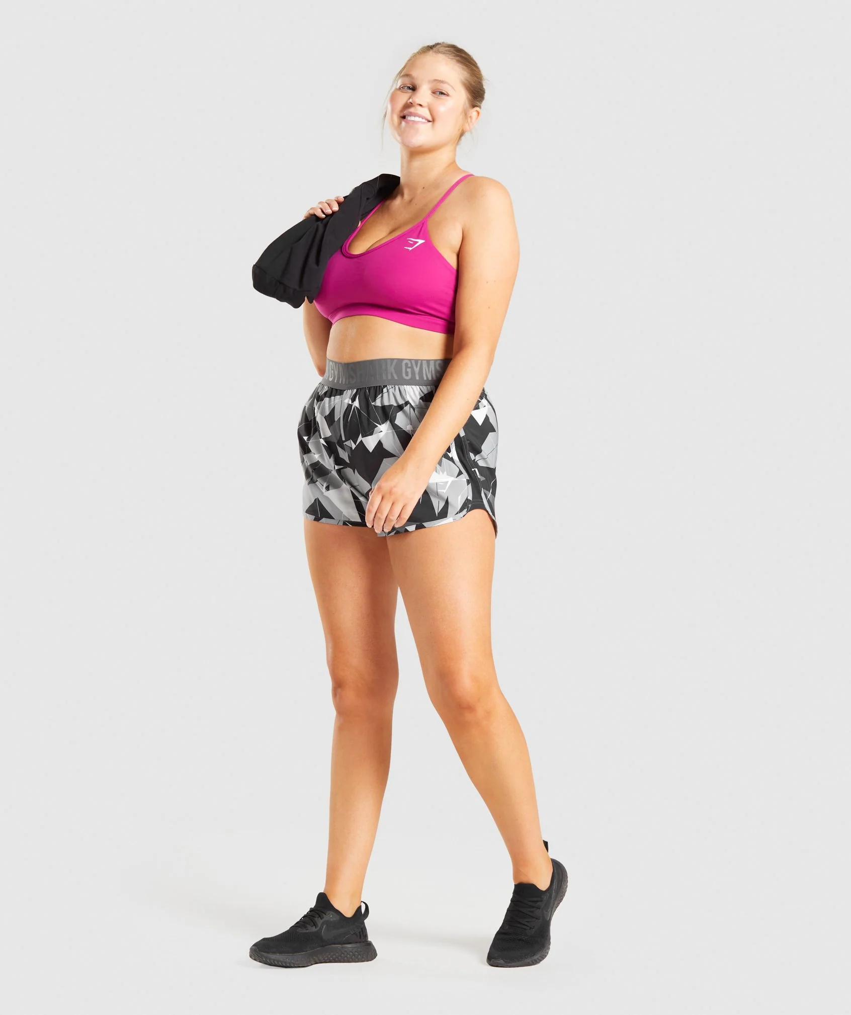 Gymshark Training Loose Fit Shorts - Black Print - Image 4