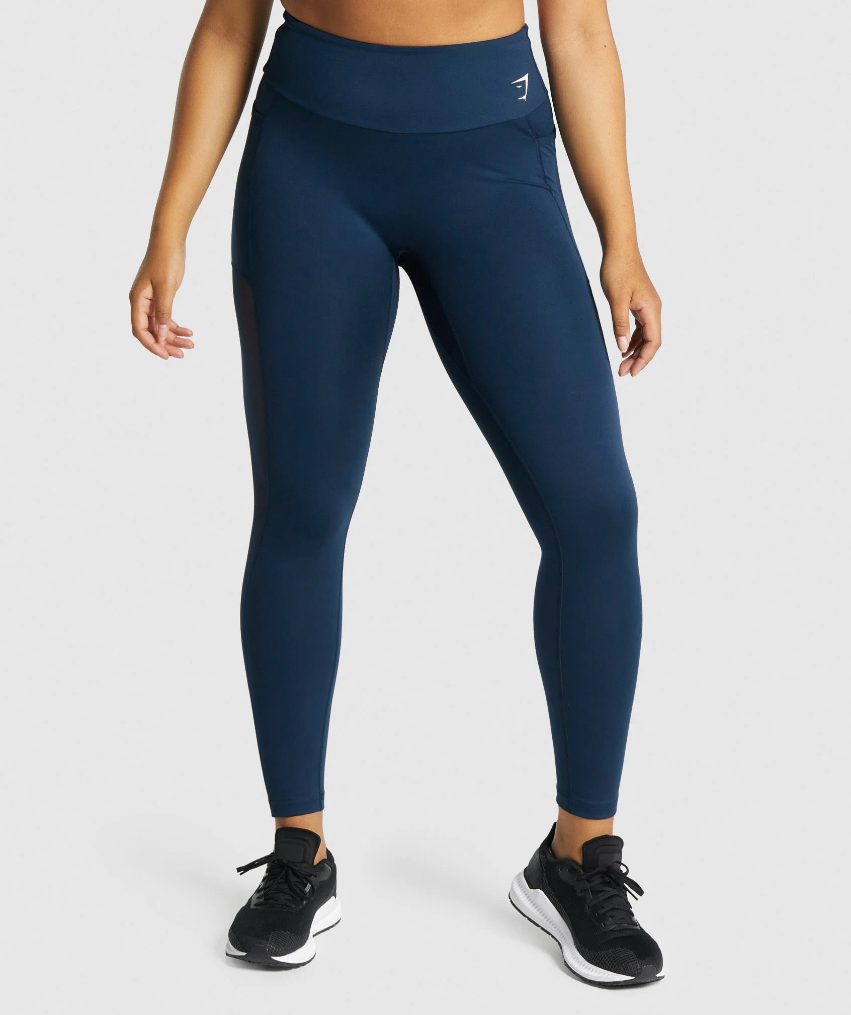 Gymshark Training Mesh Pocket Leggings - Navy - Image 2