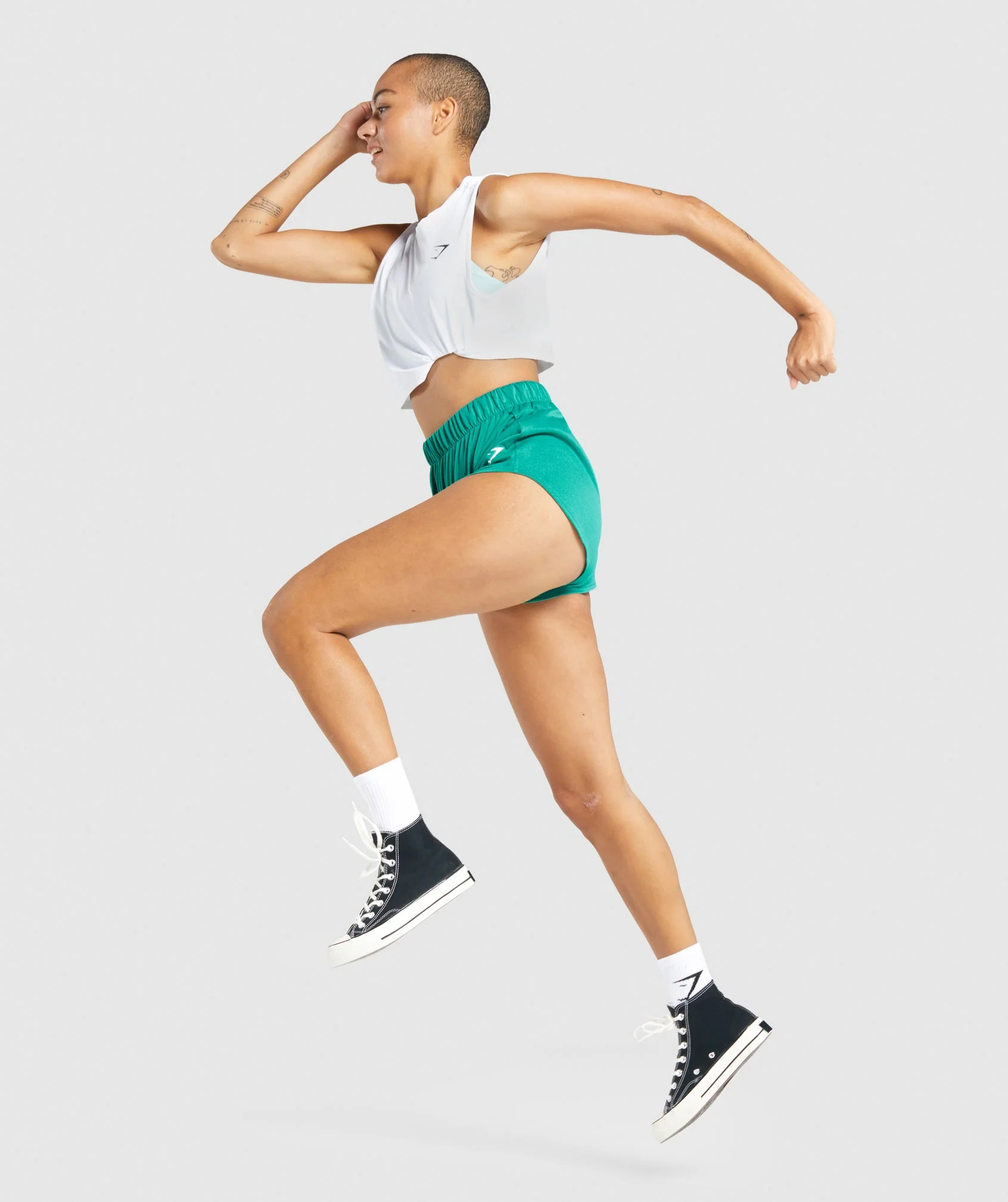 Gymshark Training Mesh Shorts - Green - Image 6