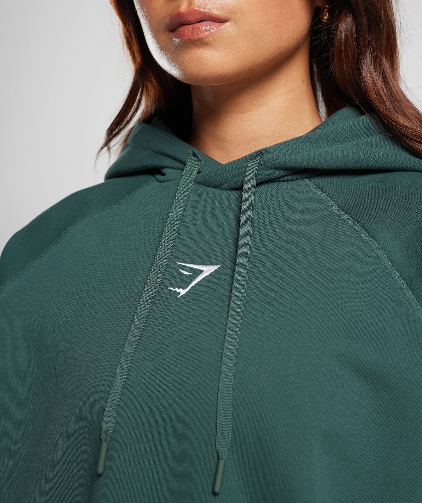 Gymshark Training Oversized Fleece Hoodie - Fog Green - Image 4