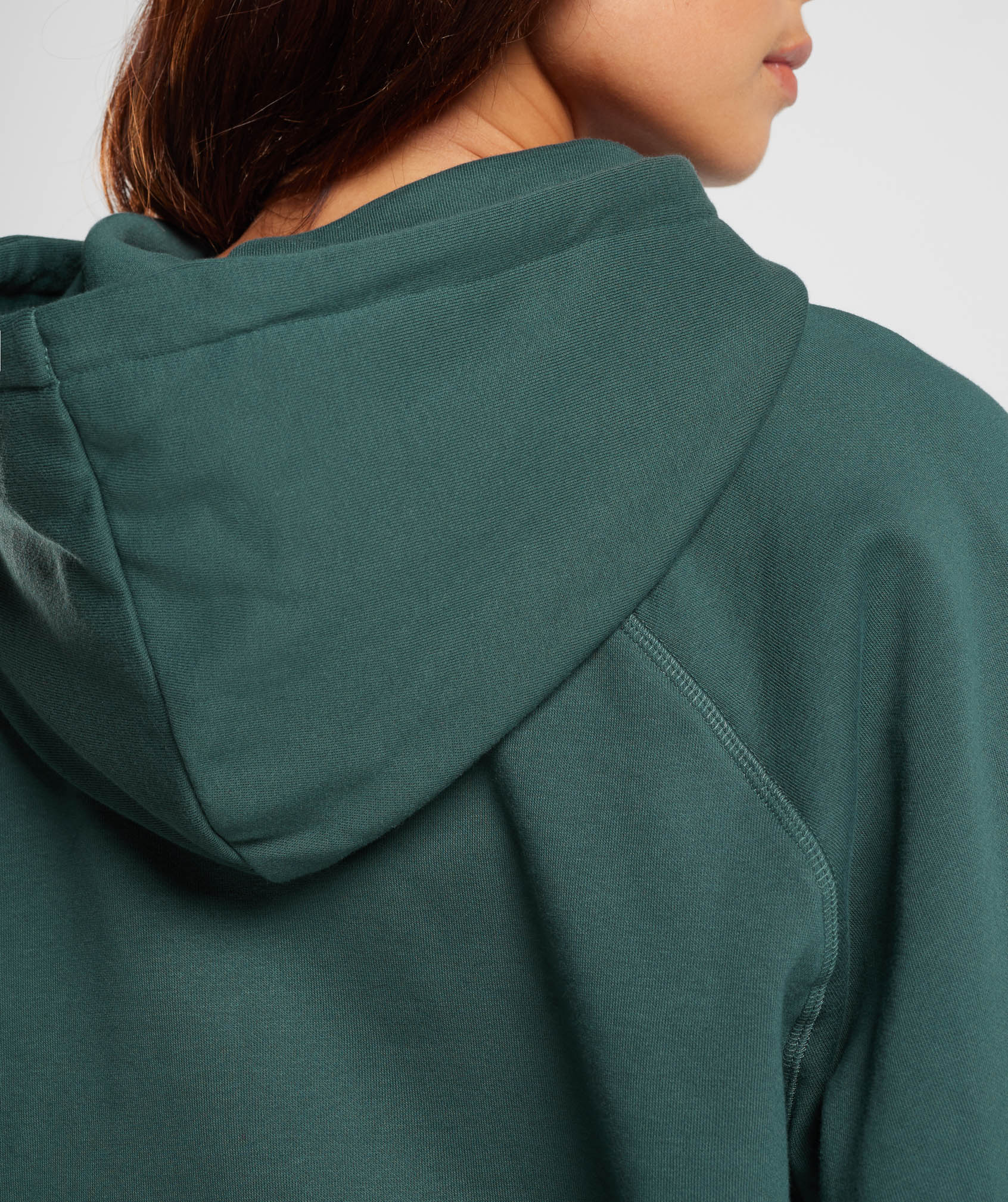 Gymshark Training Oversized Fleece Hoodie - Fog Green - Image 5