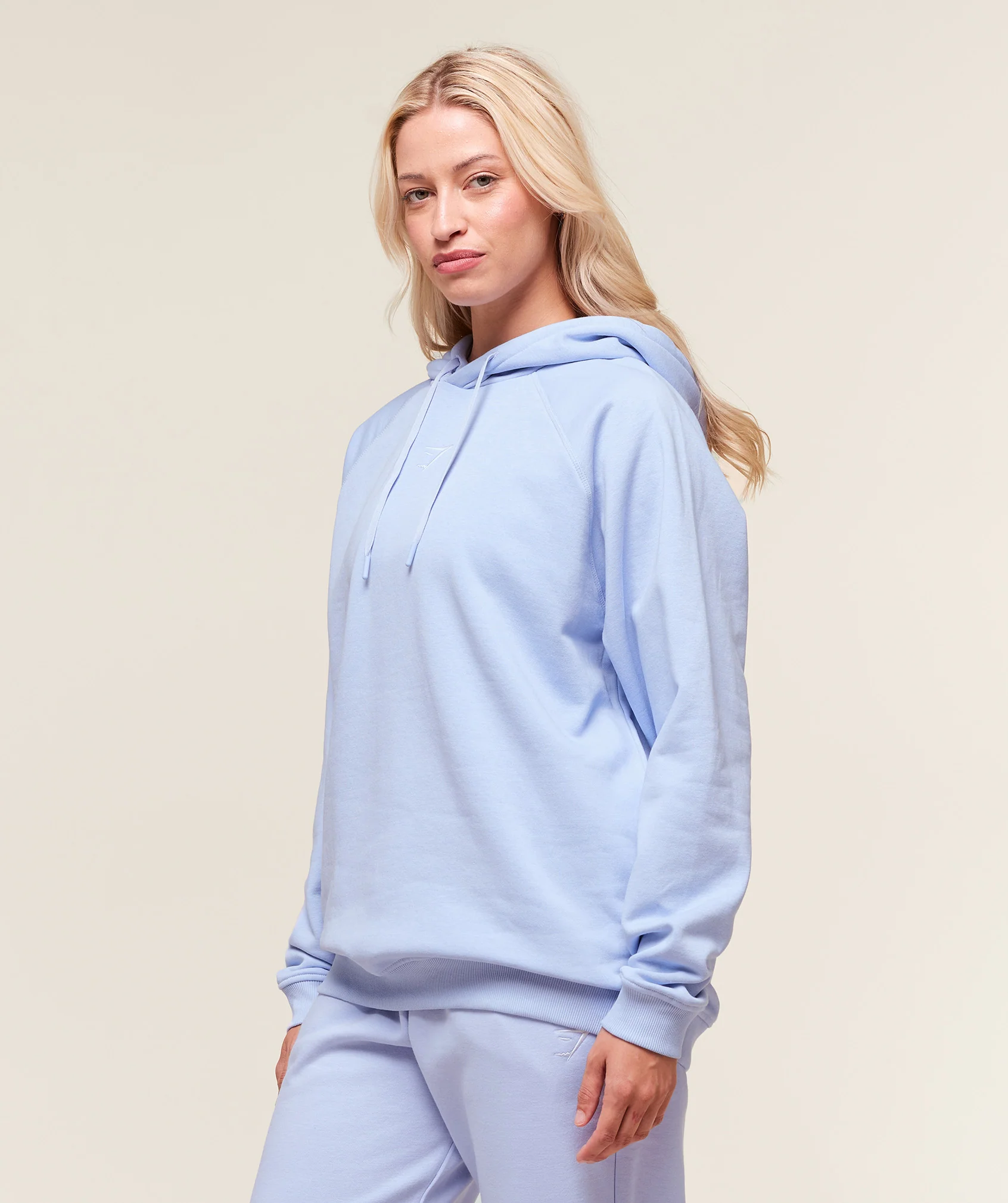 Gymshark Training Oversized Fleece Hoodie - Peri Blue - Image 3
