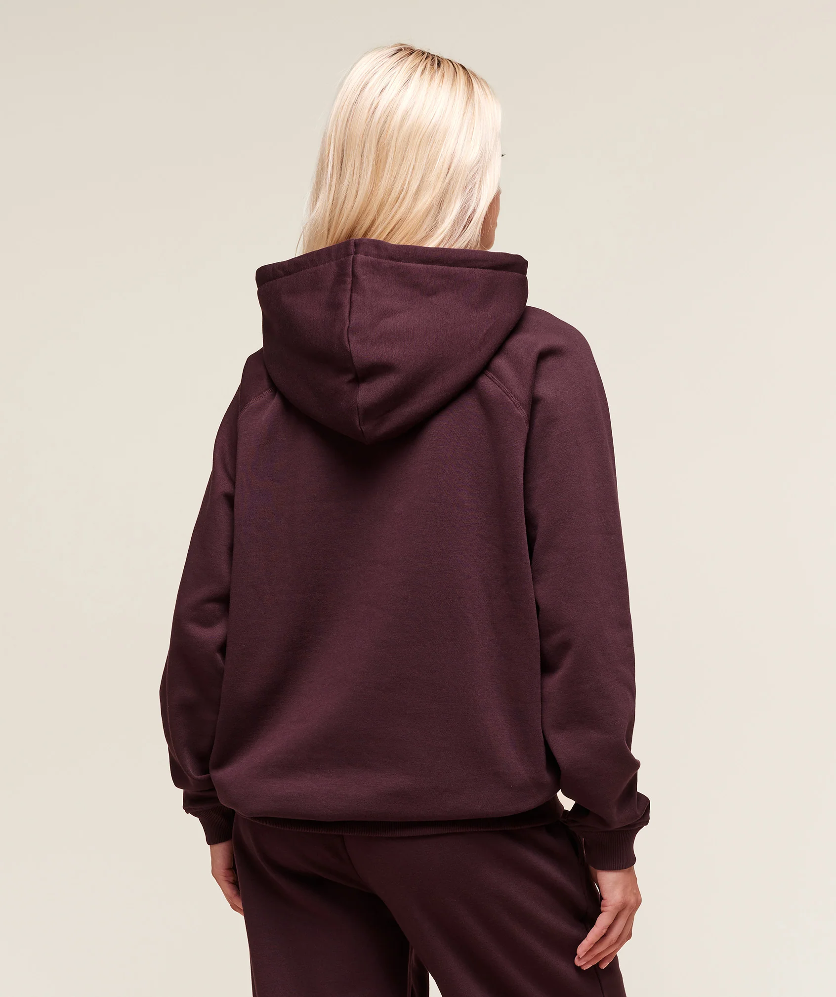 Gymshark Training Oversized Fleece Hoodie - Cherry Purple - Image 2