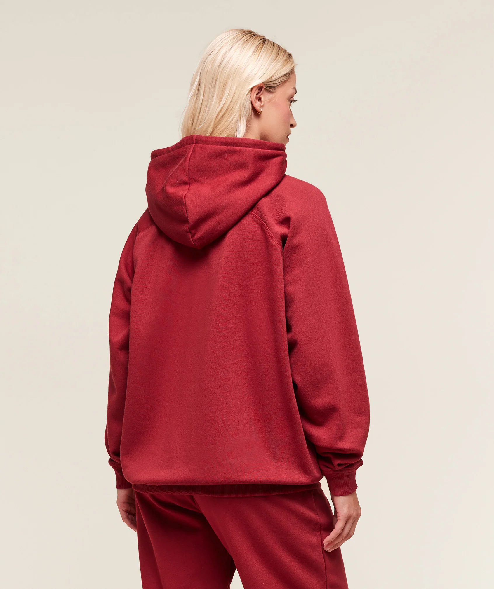 Gymshark Training Oversized Fleece Hoodie - Athletic Burgundy - Image 2