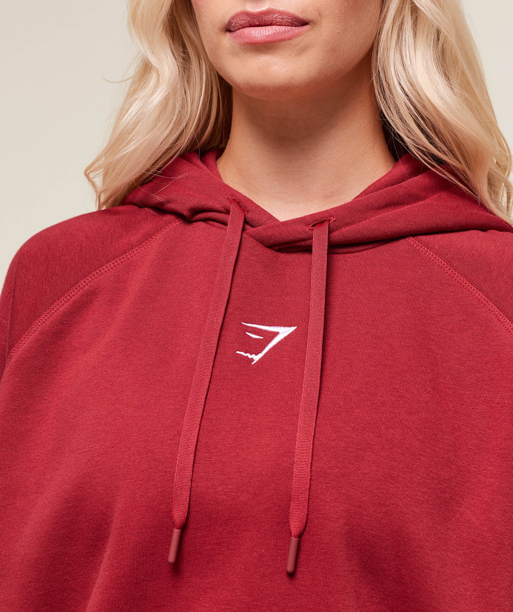 Gymshark Training Oversized Fleece Hoodie - Athletic Burgundy - Image 5