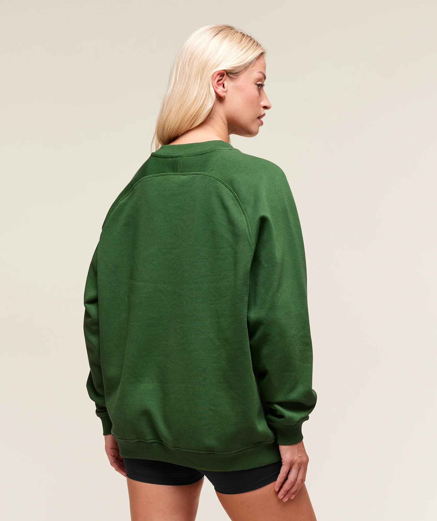 Gymshark Training Oversized Fleece Sweatshirt - Athletic Green - Image 2