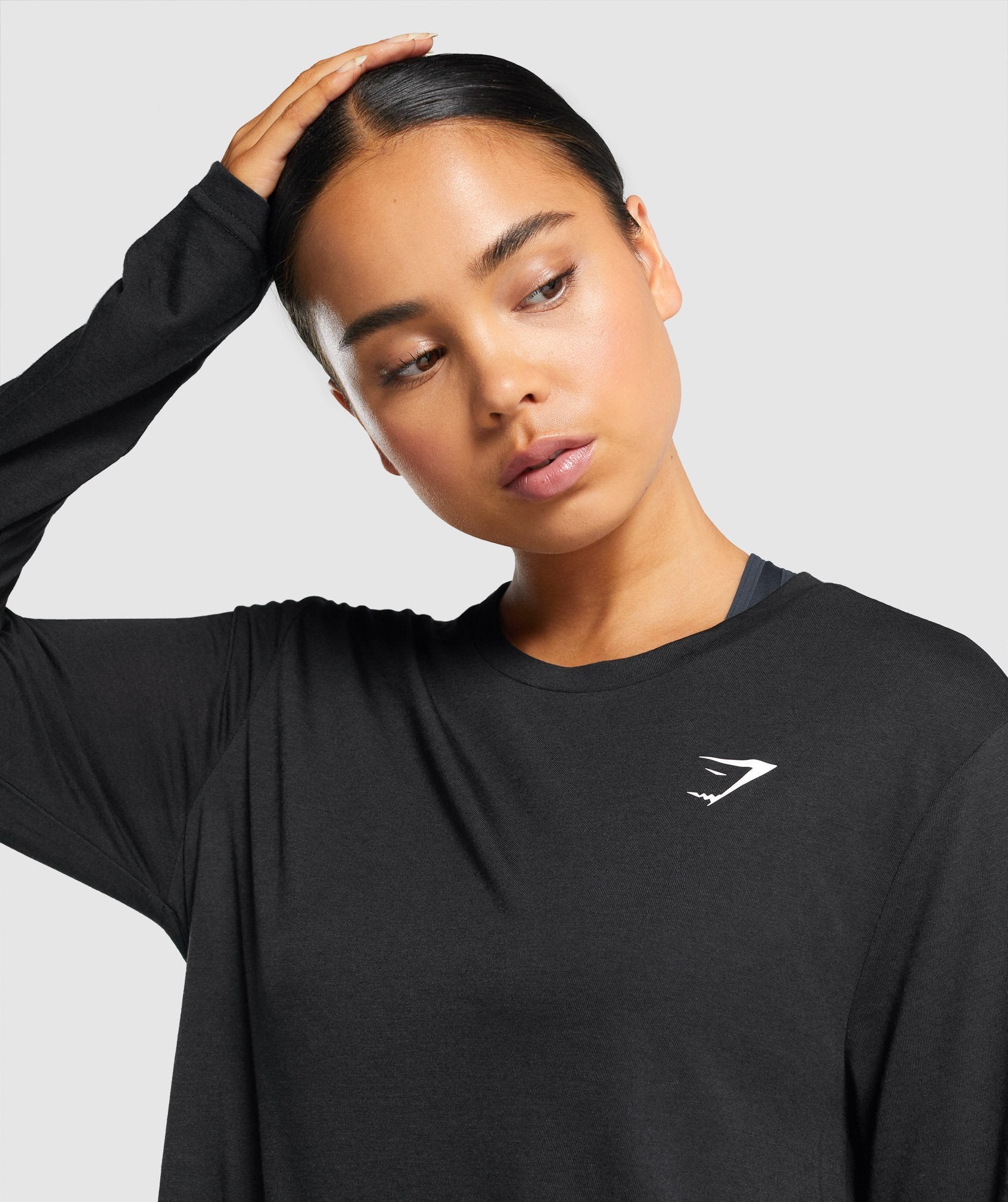 Gymshark Training Oversized Long Sleeve Top - Black - Image 5