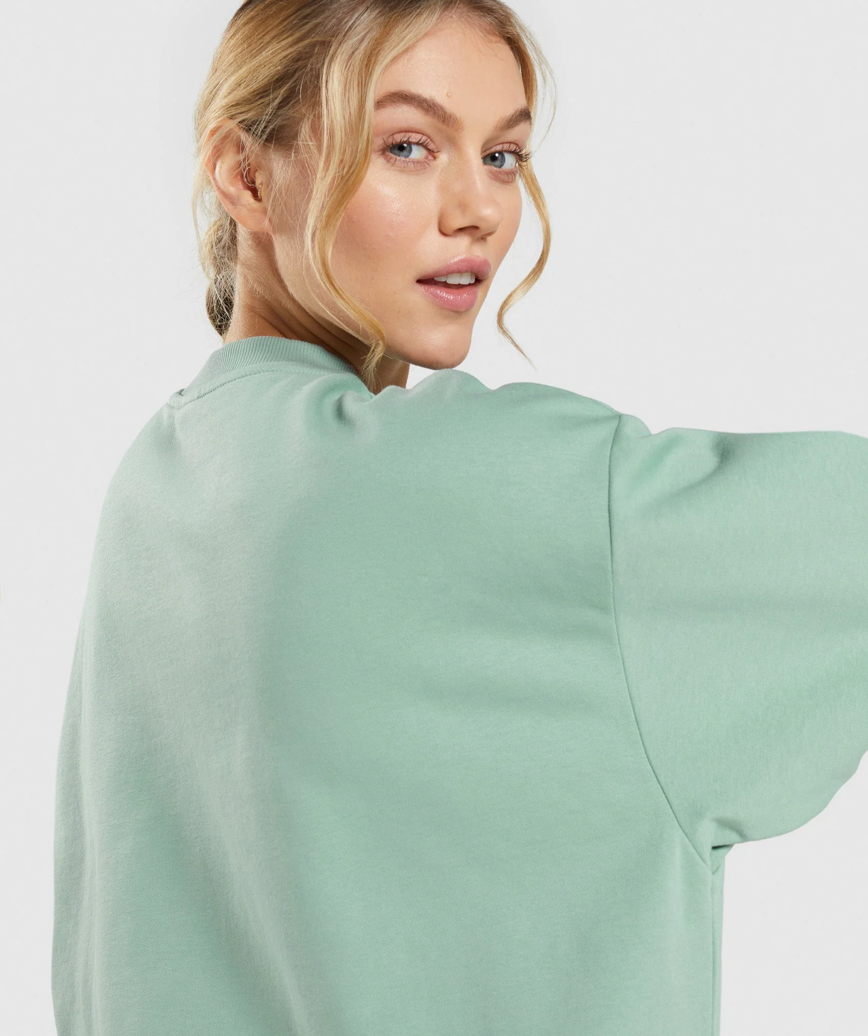 Gymshark Training Oversized Sweatshirt - Maya Blue - Image 5