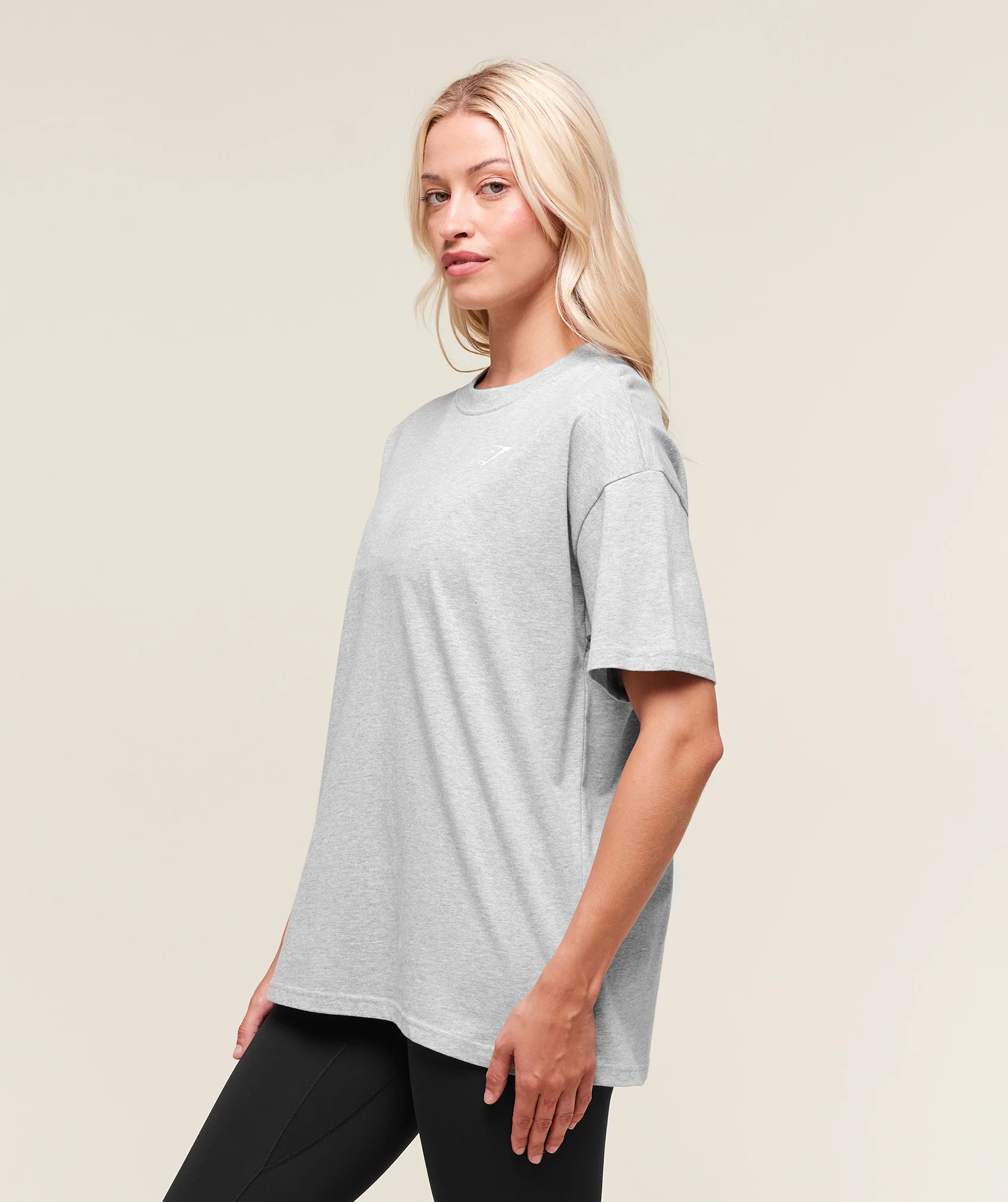 Gymshark Training Oversized T-Shirt - Light Grey Marl - Image 3