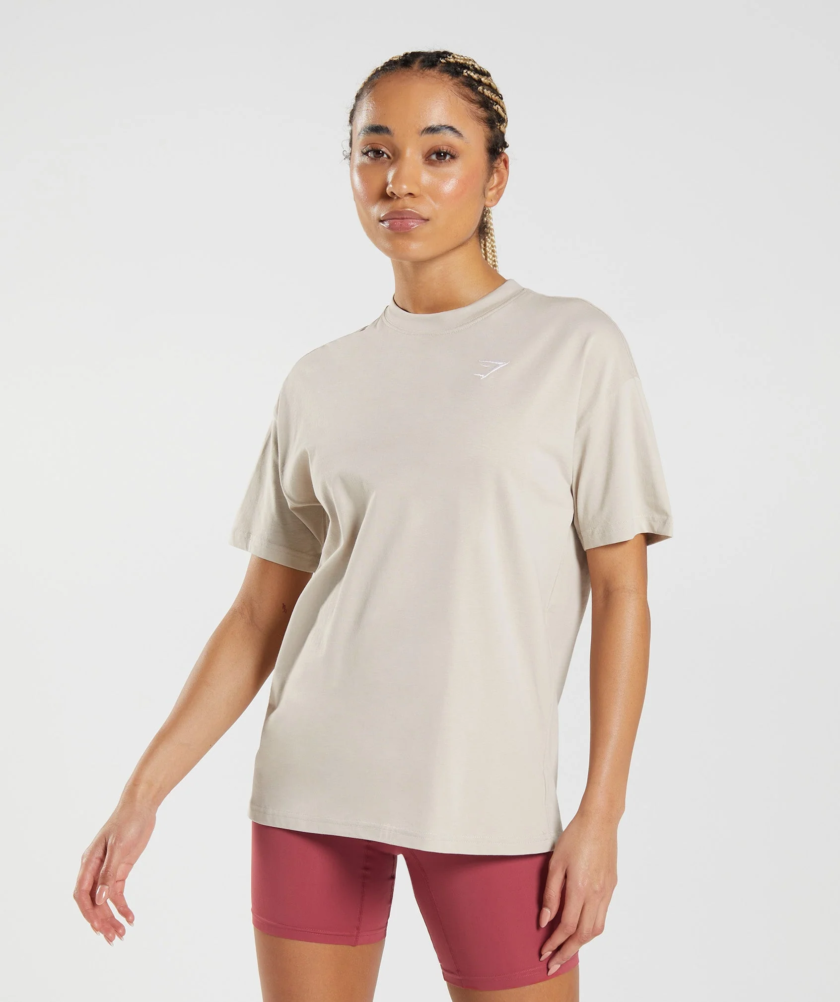 Gymshark Training Oversized T-Shirt  - Pebble Grey
