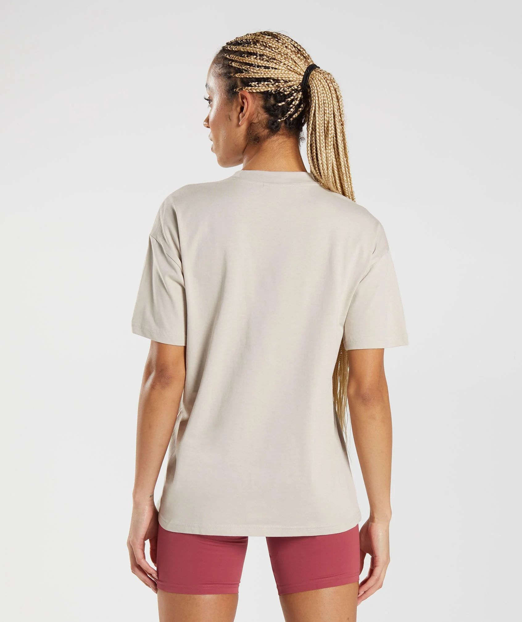 Gymshark Training Oversized T-Shirt  - Pebble Grey - Image 2