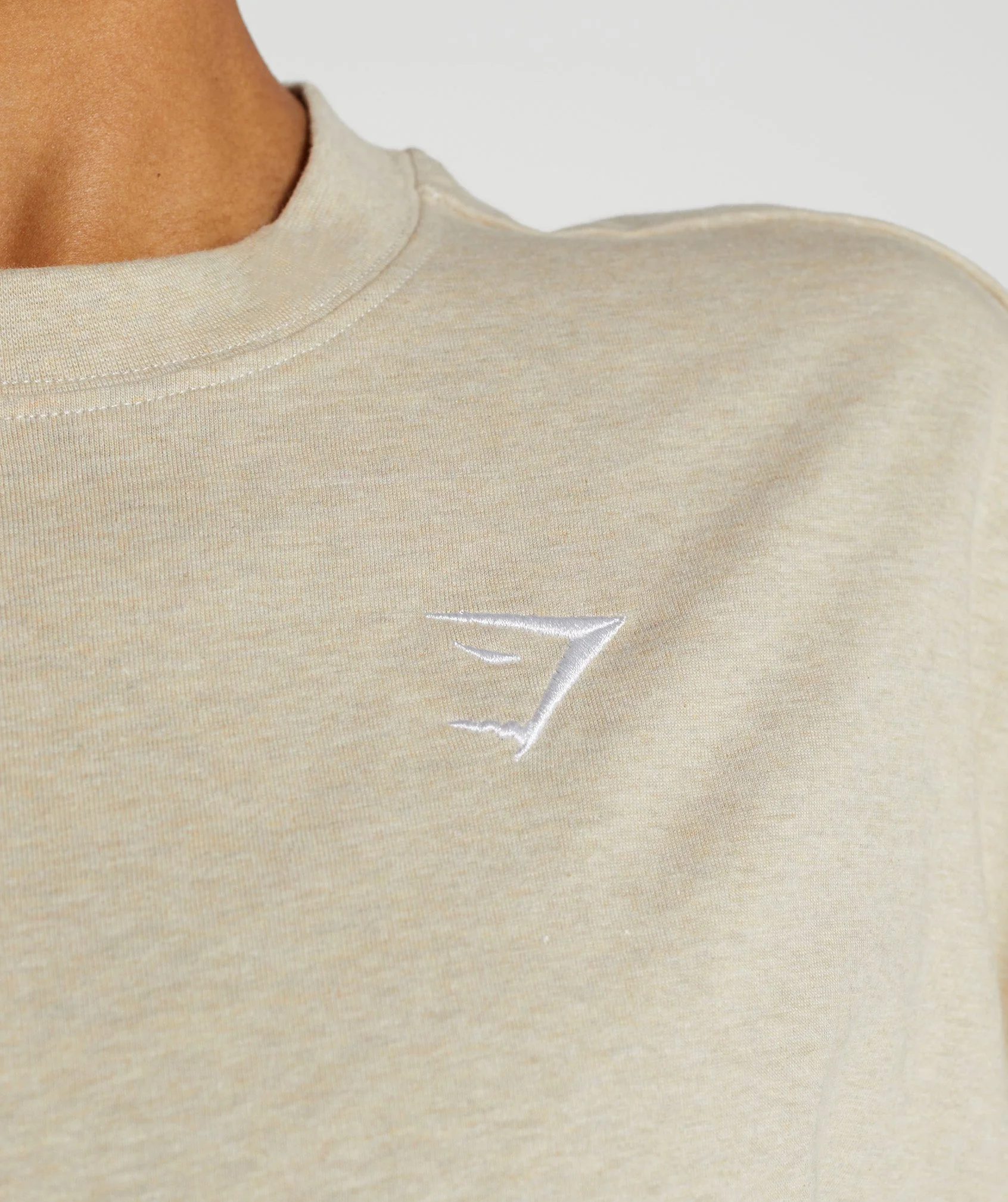 Gymshark Training Oversized T-Shirt  - Sand Marl - Image 3