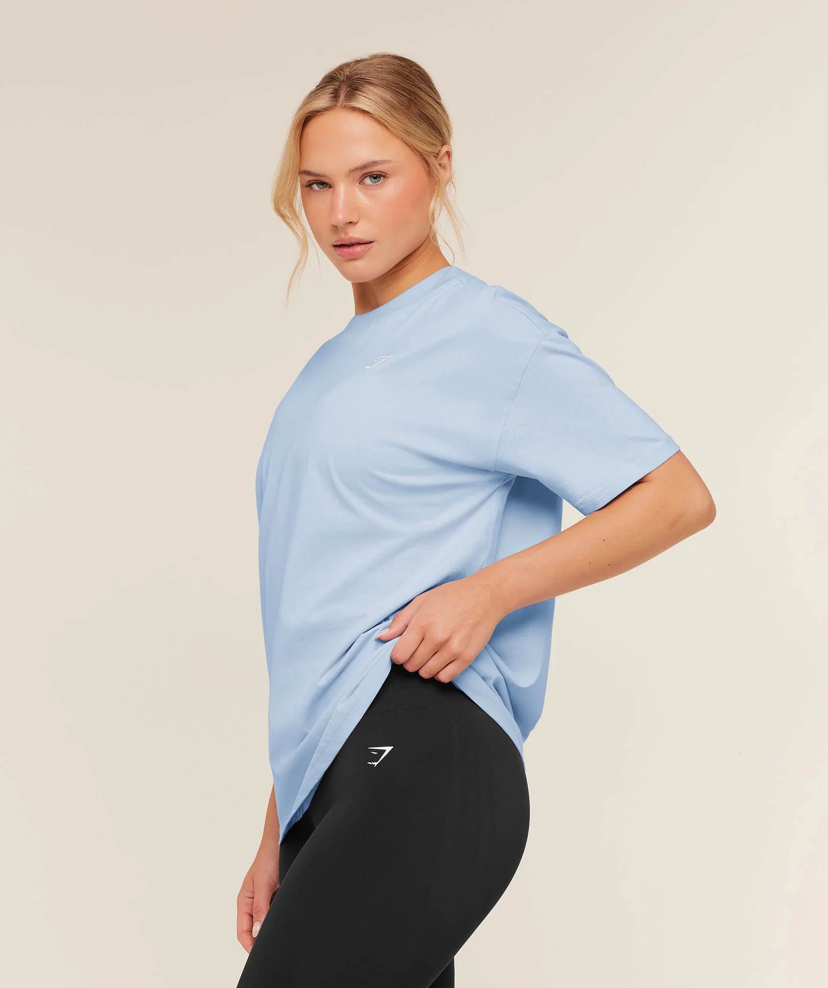 Gymshark Training Oversized T-Shirt  - Chilled Blue - Image 3
