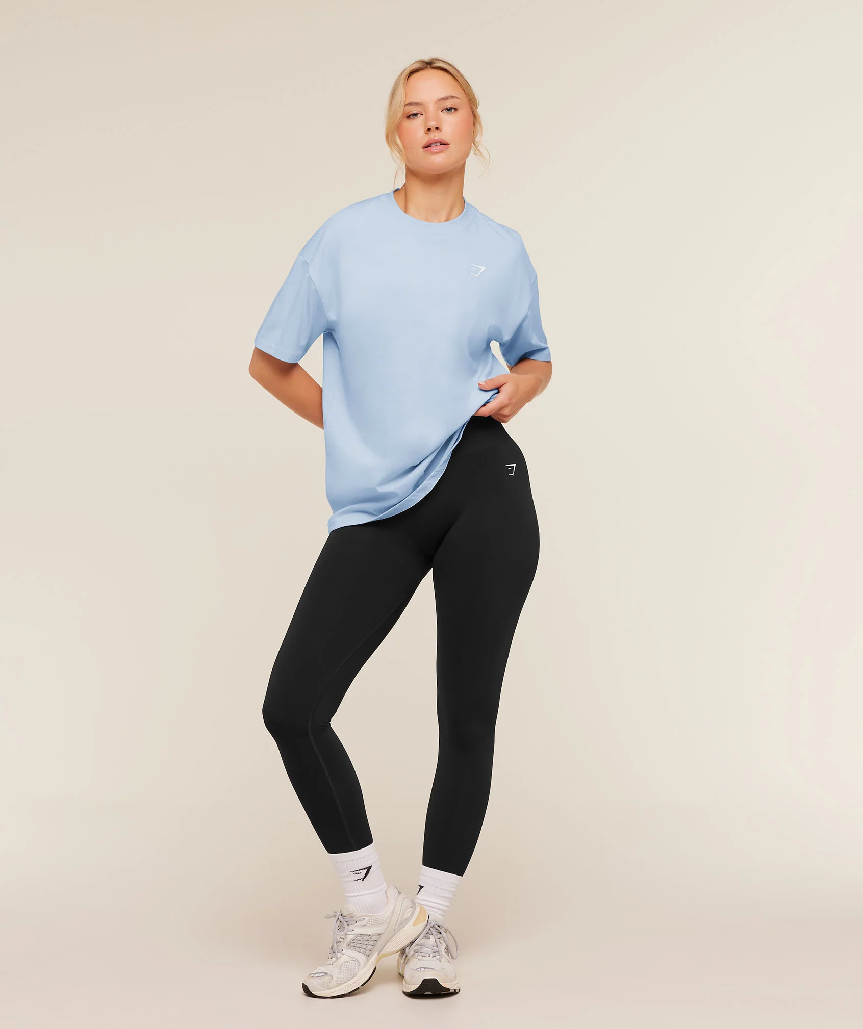 Gymshark Training Oversized T-Shirt  - Chilled Blue - Image 5