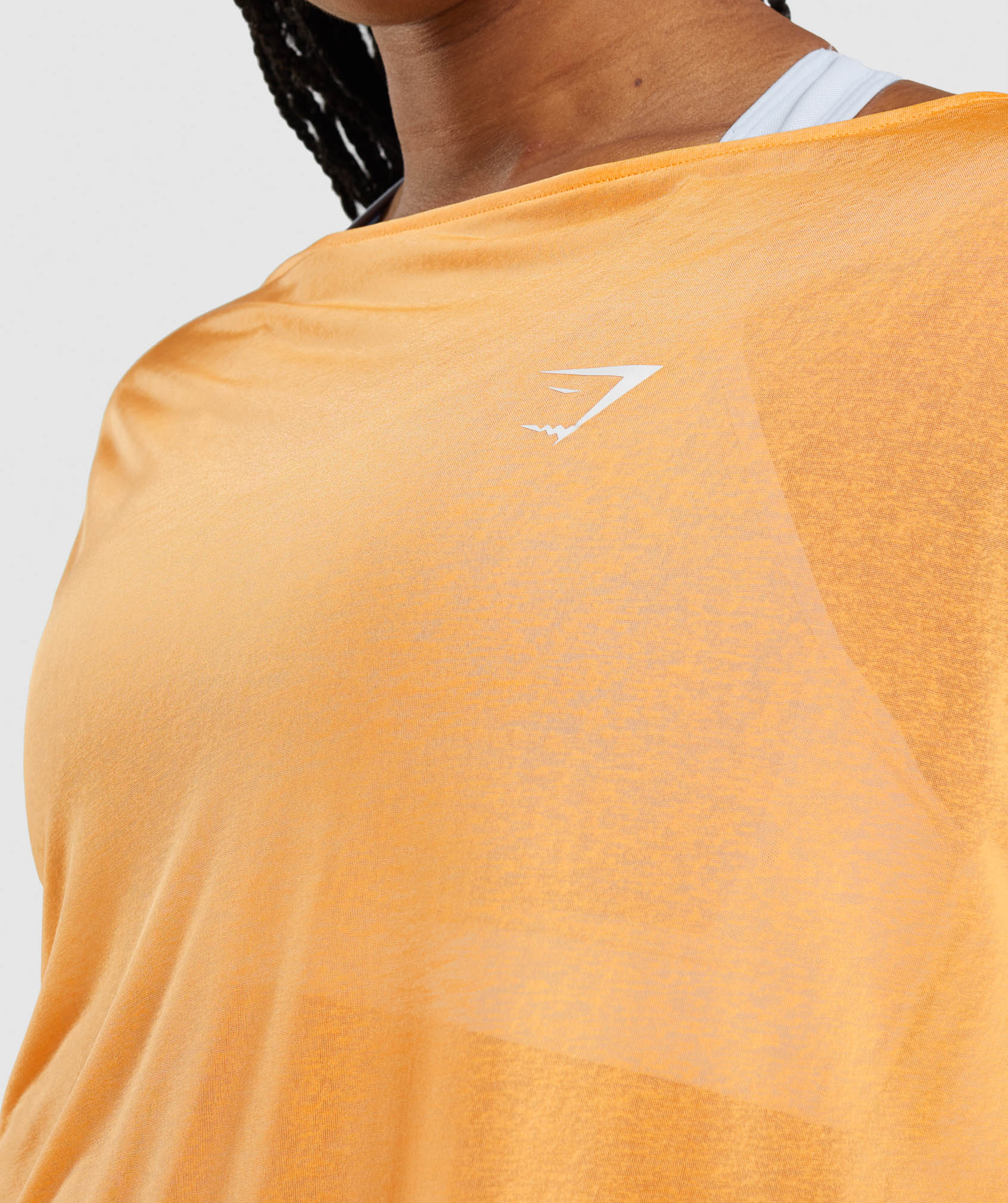 Gymshark Training Oversized Top - Apricot Orange - Image 6