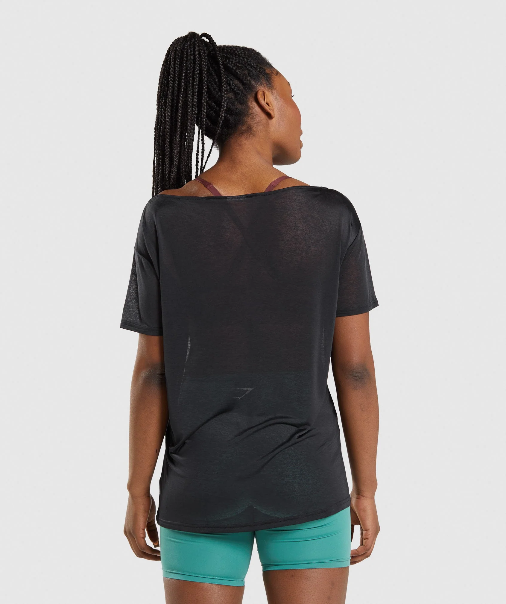 Gymshark Training Oversized Top - Black - Image 2