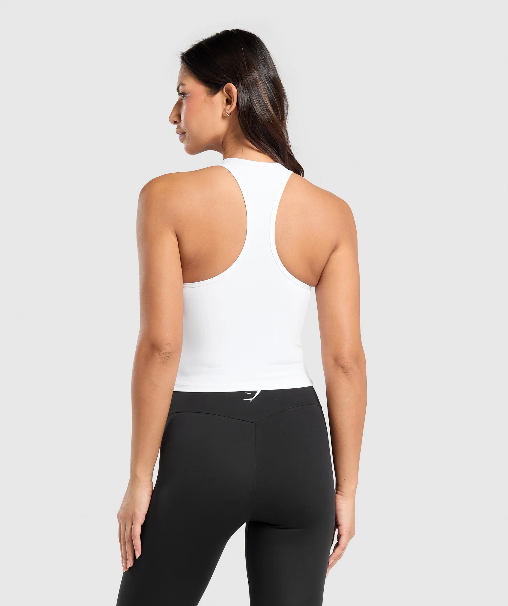 Gymshark Training Racer Midi Tank - White - Image 2