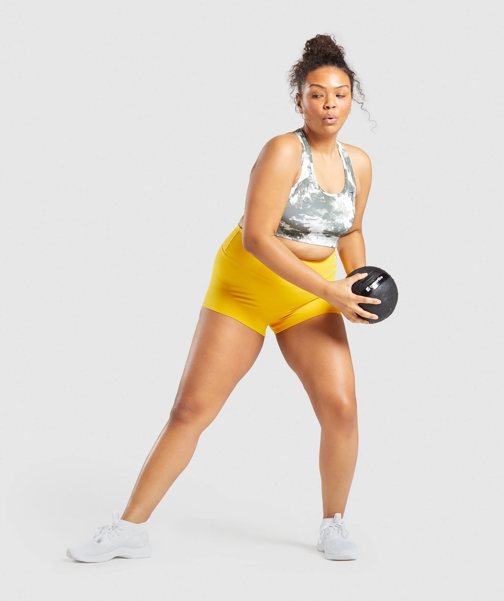 Gymshark Training Short Length Shorts - Yellow - Image 4