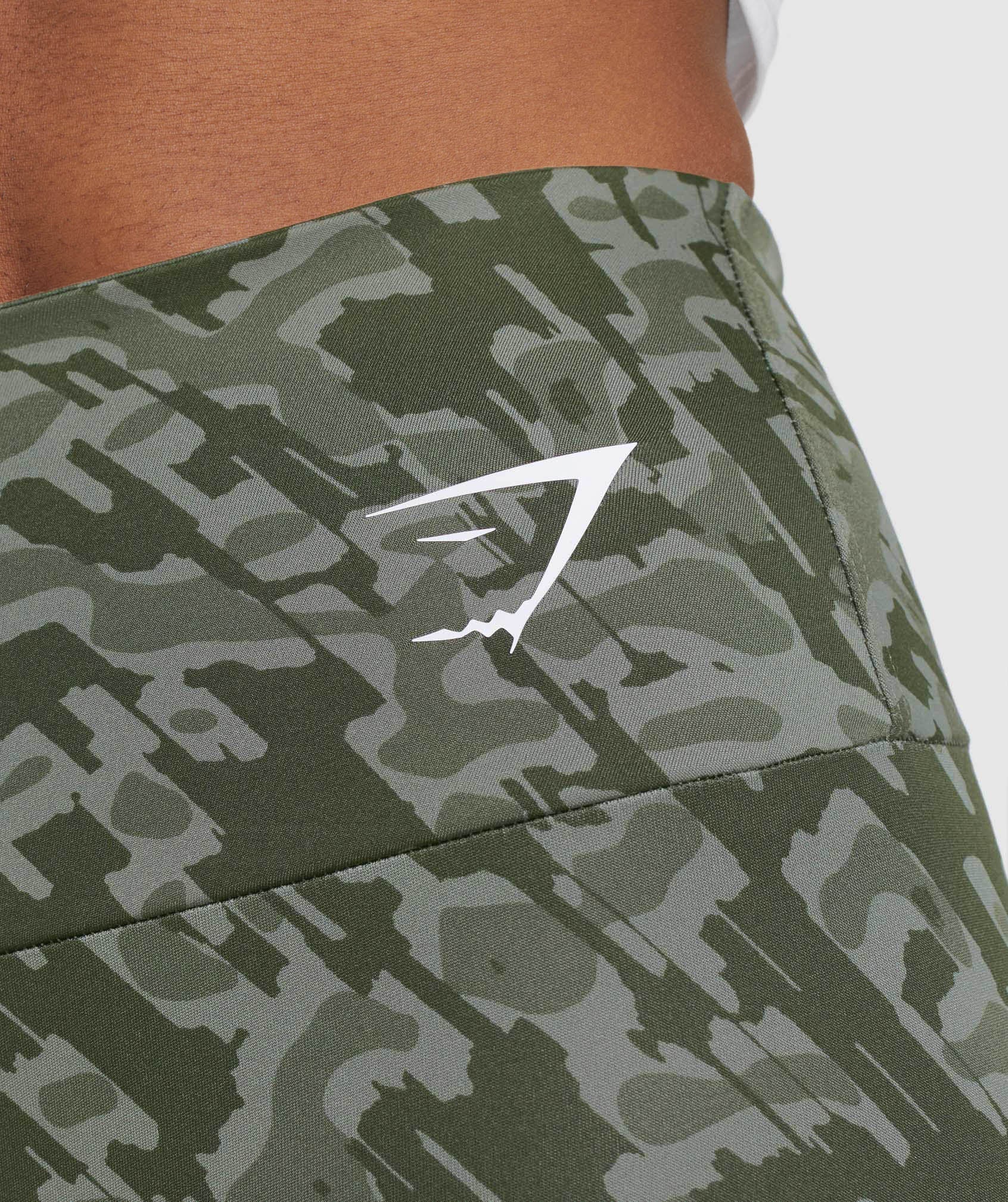 Gymshark Training Shorts - Camo Green Print - Image 3