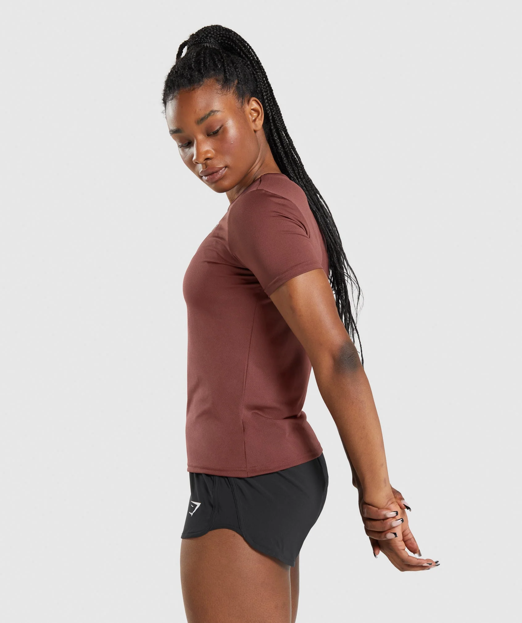 Gymshark Training T-Shirt - Cherry Brown - Image 3
