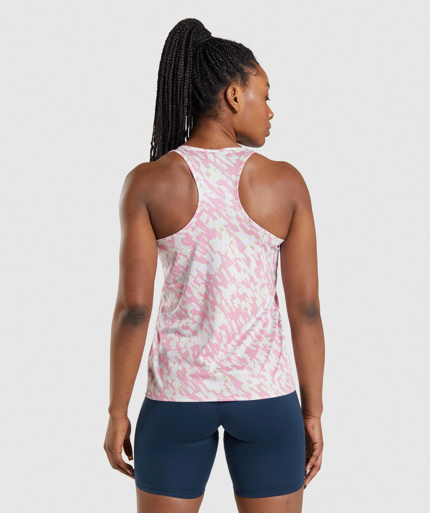 Gymshark Training Vest - Pink Print - Image 2