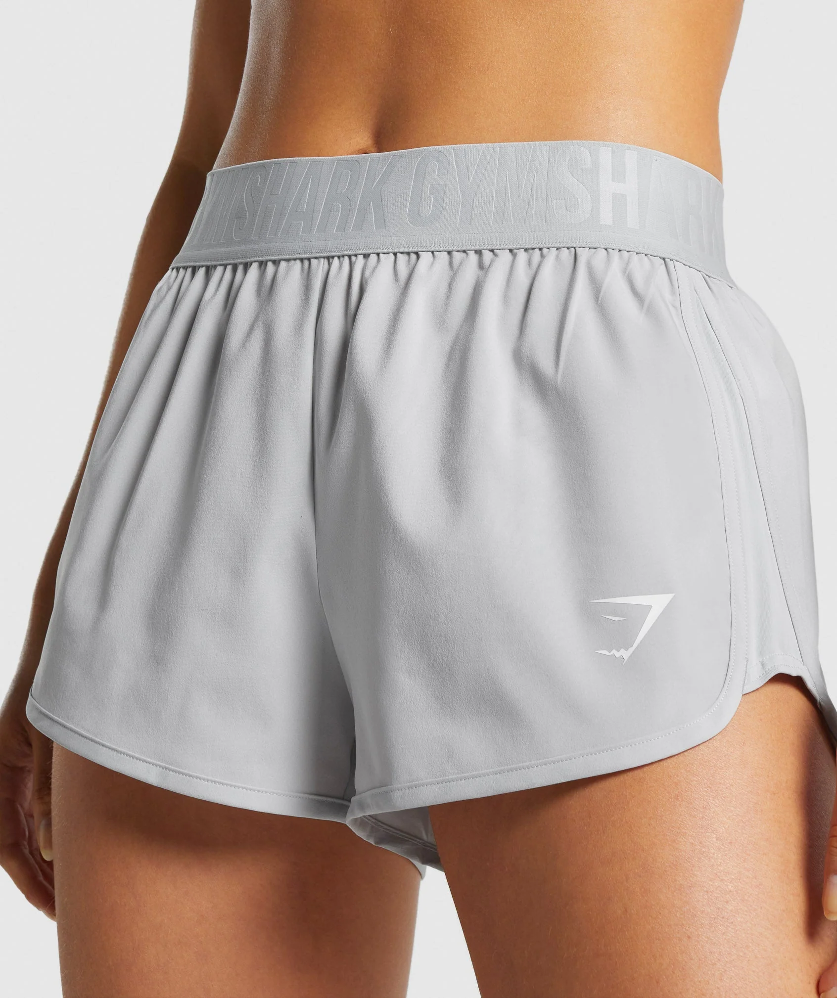 Gymshark Training Loose Fit Shorts - Light Grey - Image 6