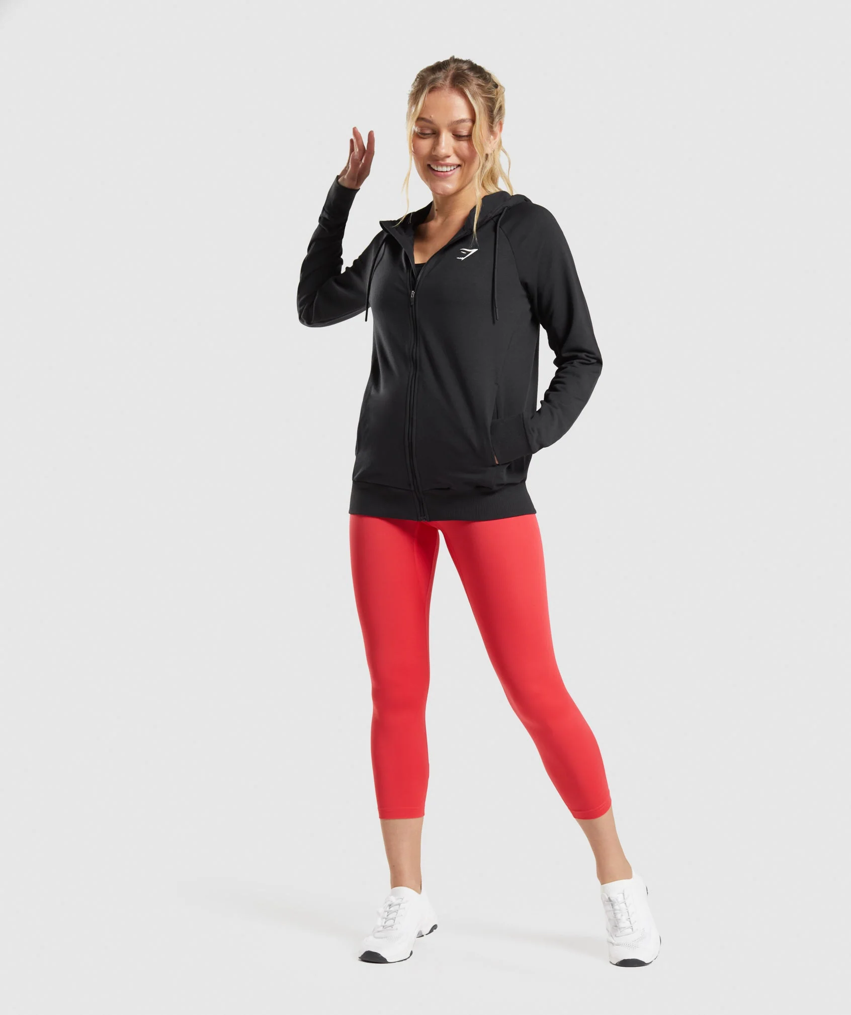 Gymshark Training Zip Hoodie - Black - Image 4