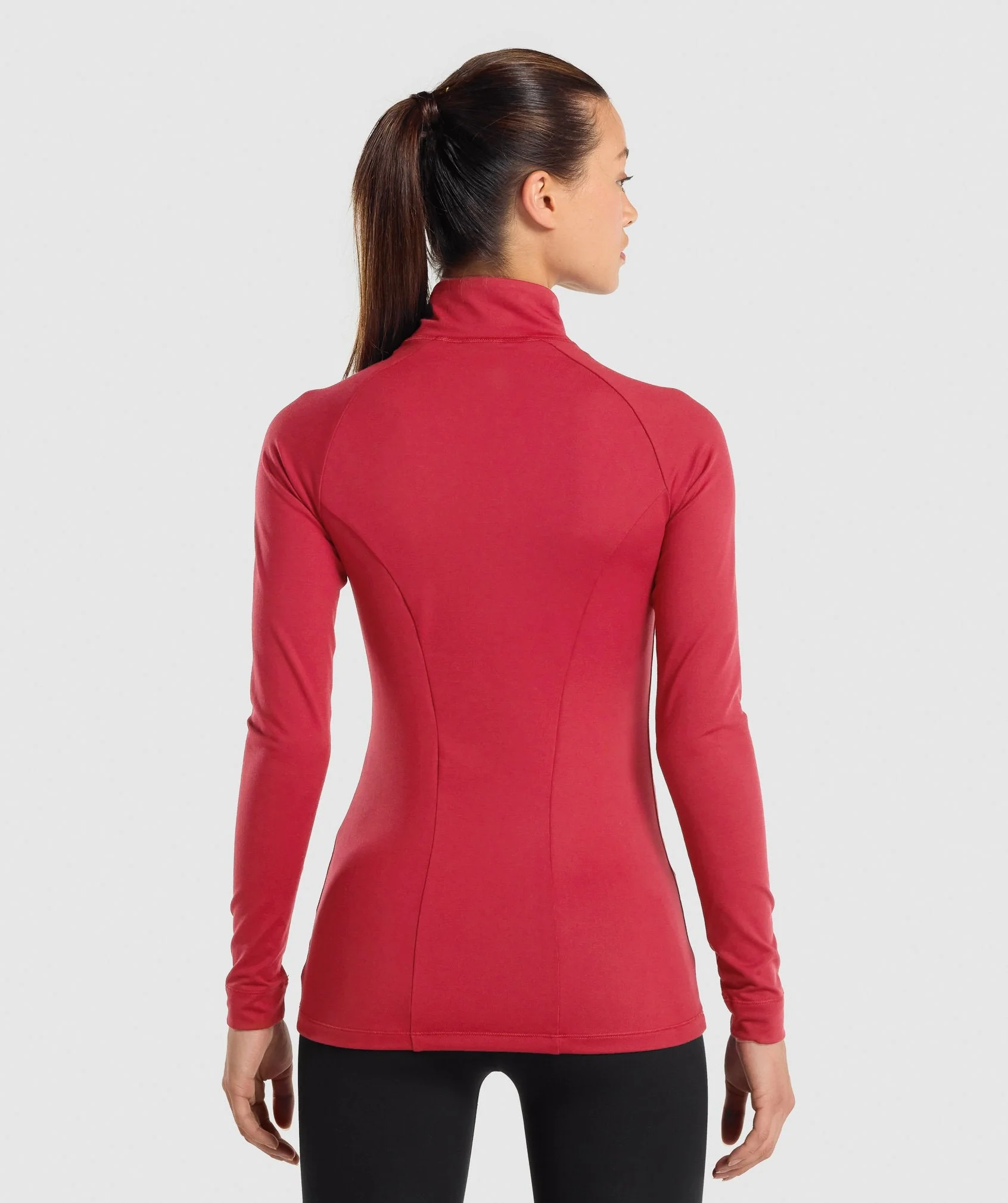 Gymshark Training Zip Up - Burgundy - Image 2