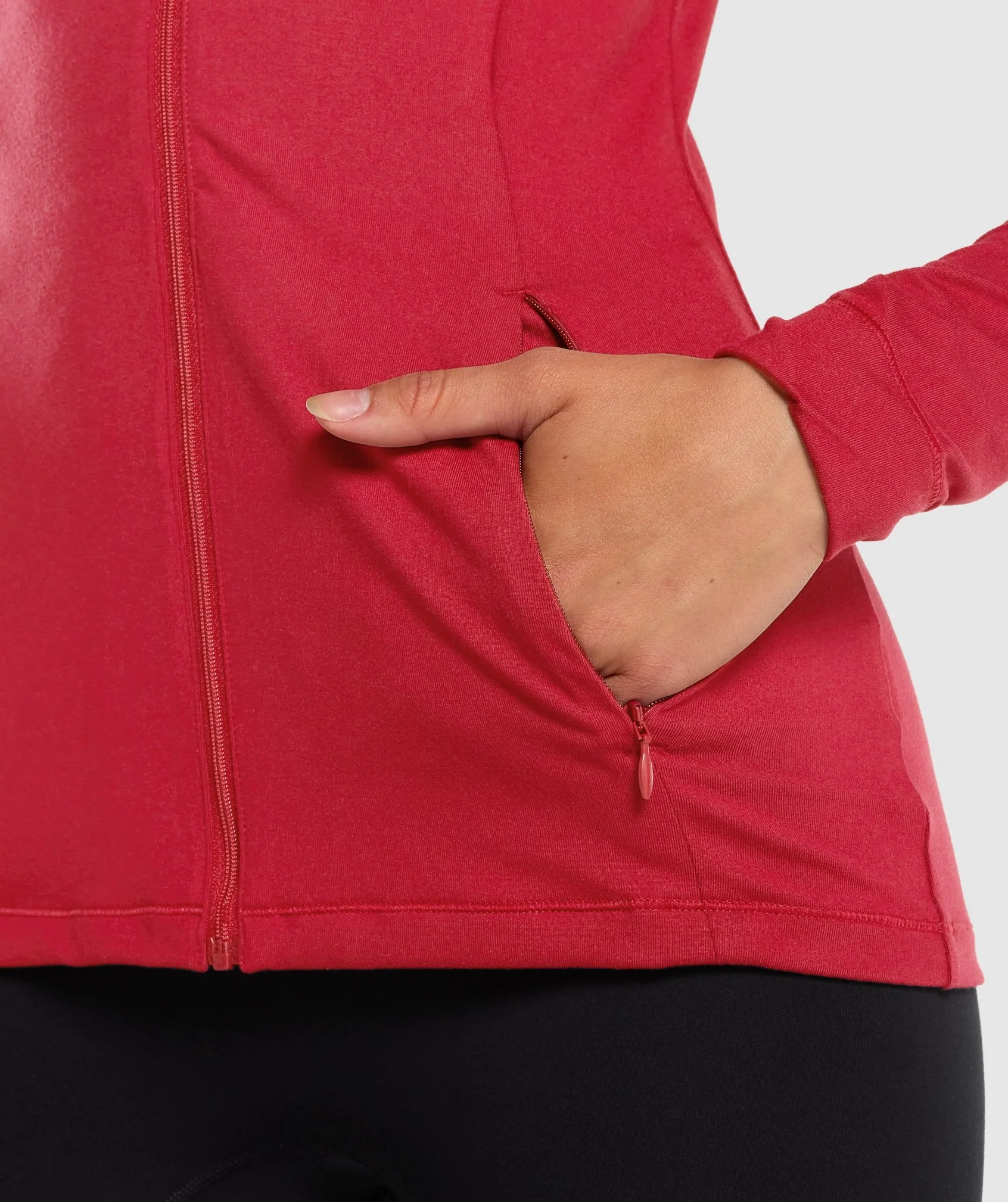 Gymshark Training Zip Up - Burgundy - Image 6