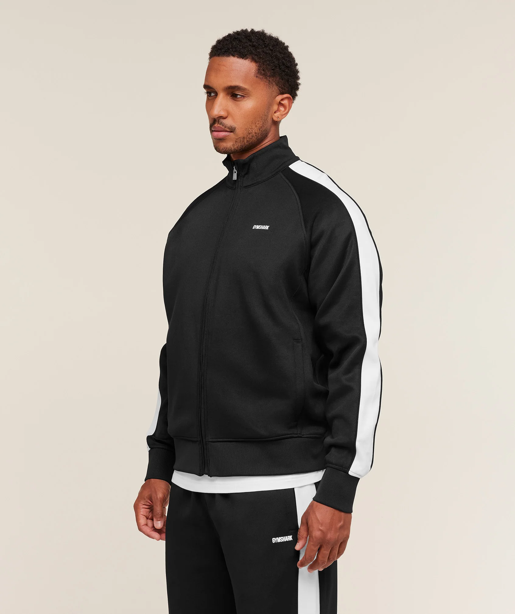 Gymshark Tricot Track Jacket - Black - Image 3