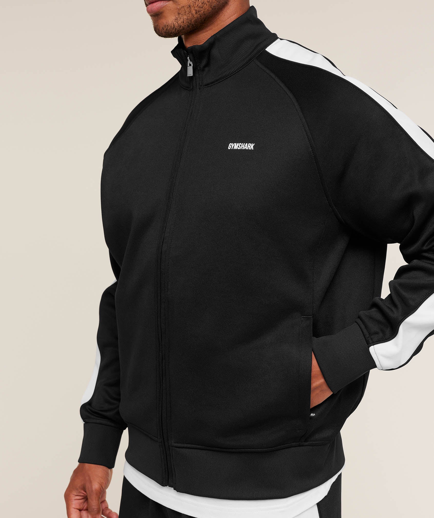 Gymshark Tricot Track Jacket - Black - Image 5