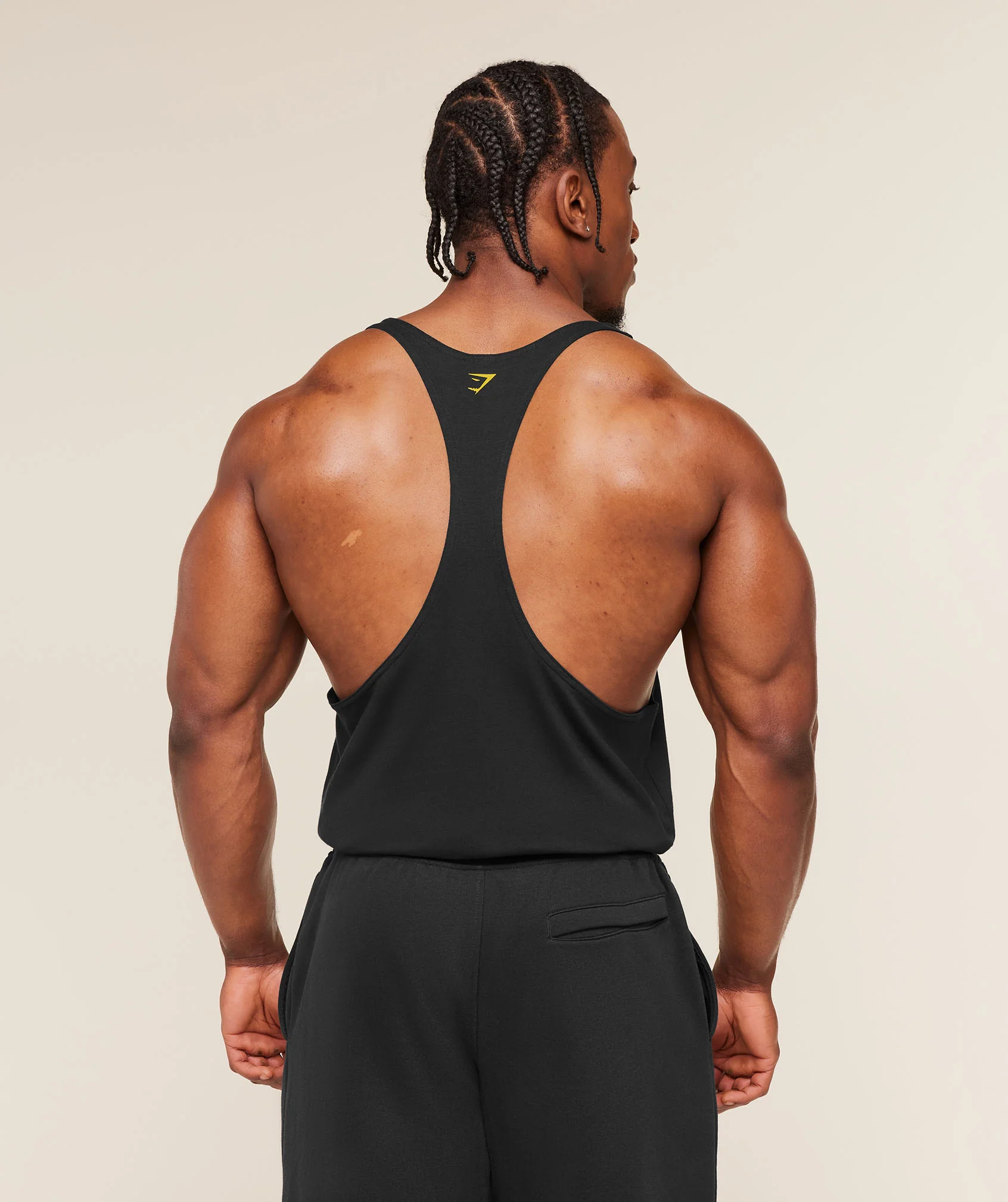 Gymshark Trophy Graphic Stringer - Black - Image 2