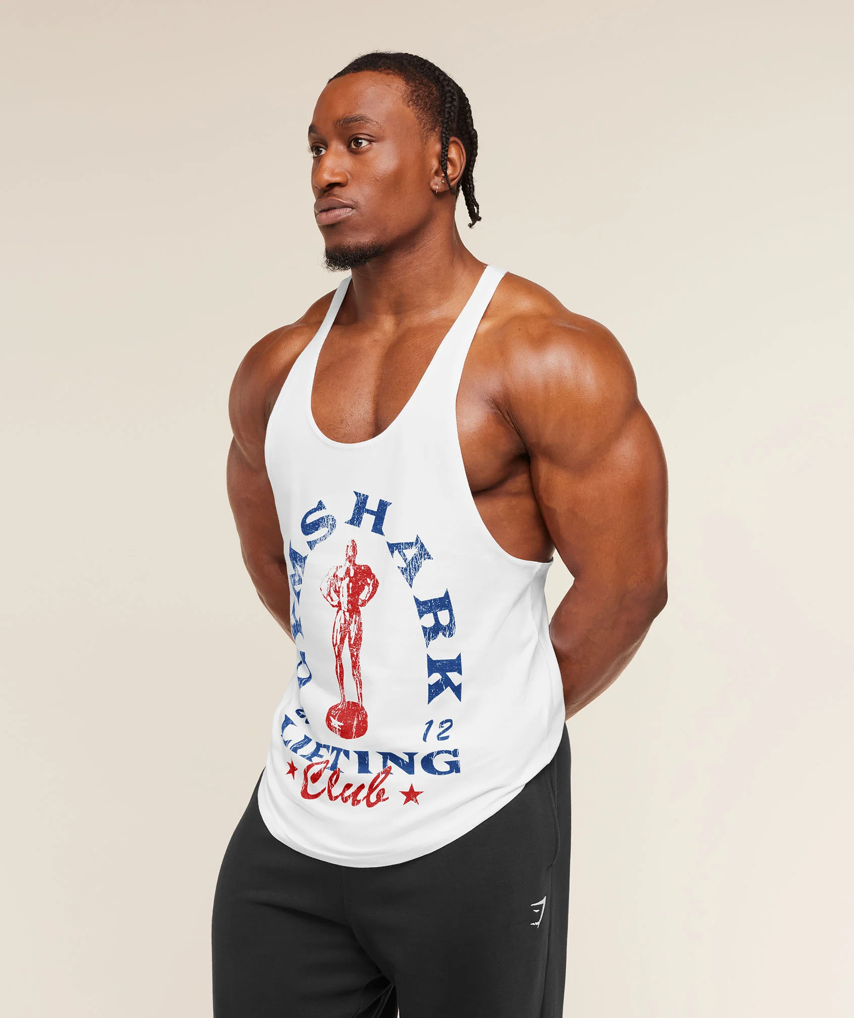 Gymshark Trophy Graphic Stringer - White - Image 3