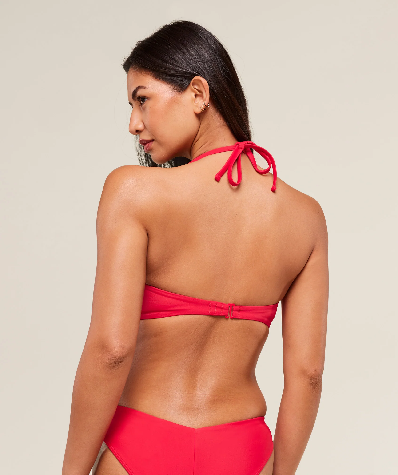 Gymshark Twist Front Bikini Top - Carmine Red - Image 2