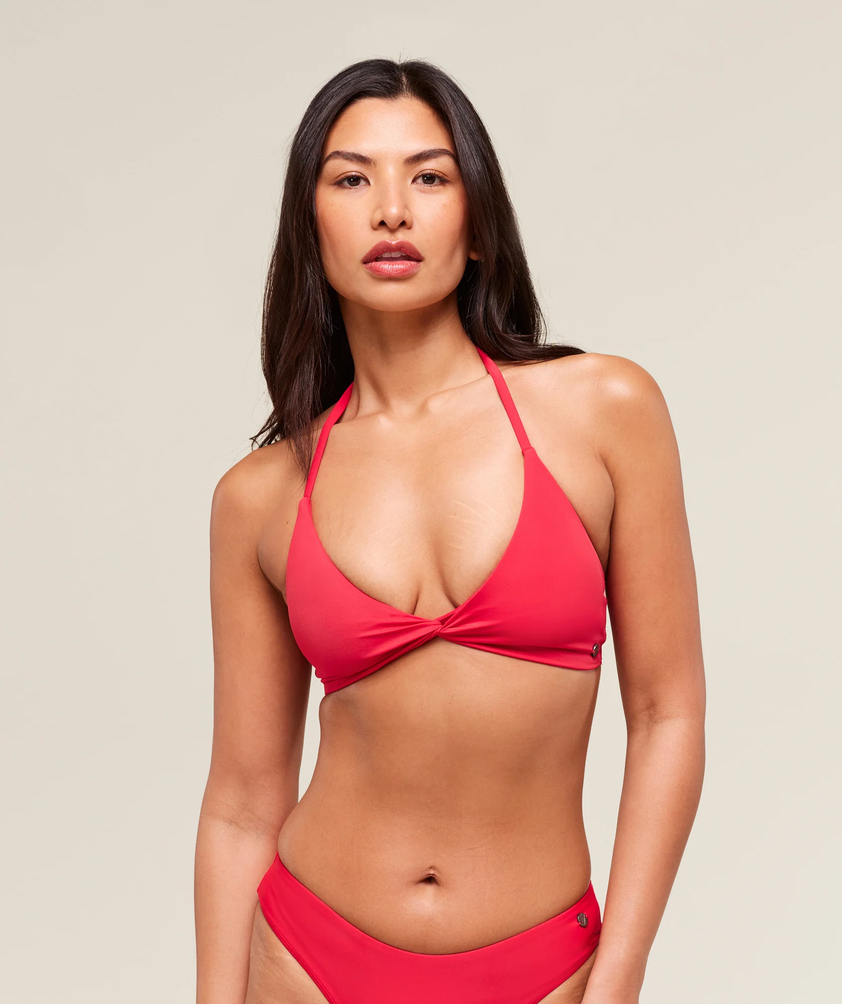 Gymshark Twist Front Bikini Top - Carmine Red - Image 5