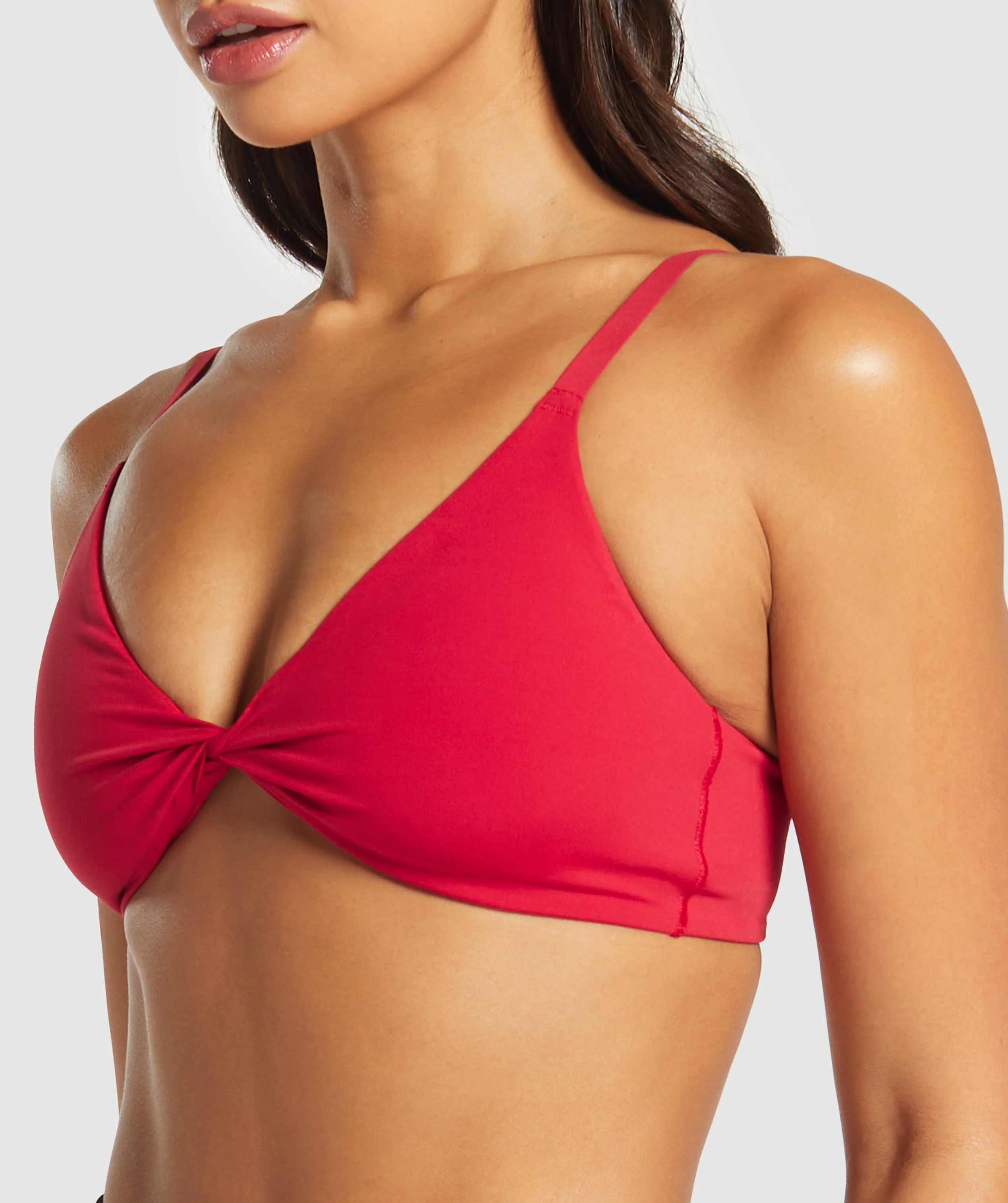 Gymshark Twist Front Bralette - Carmine Red - Image 4