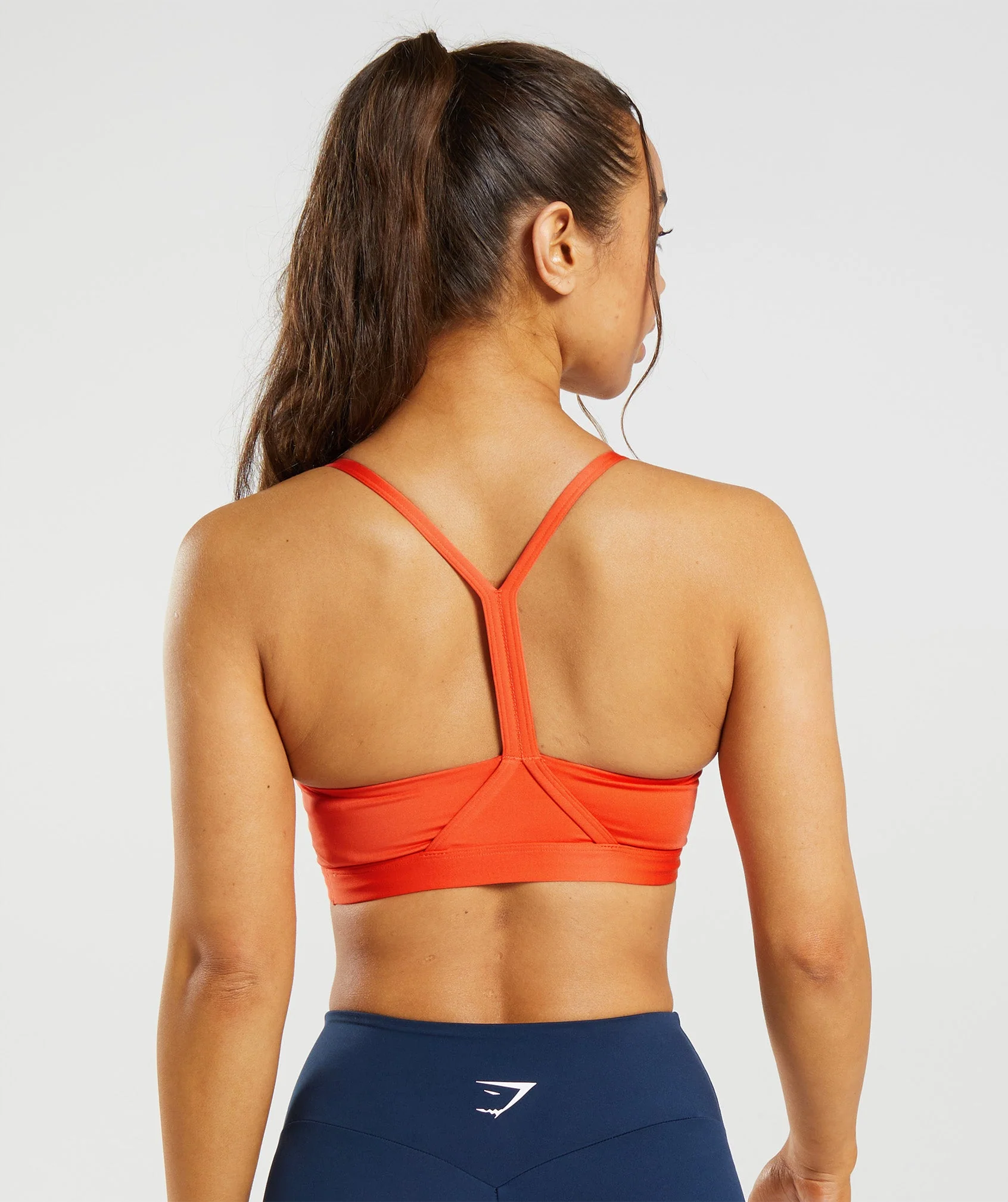 Gymshark V Neck Sports Bra - Papaya Orange - Image 2