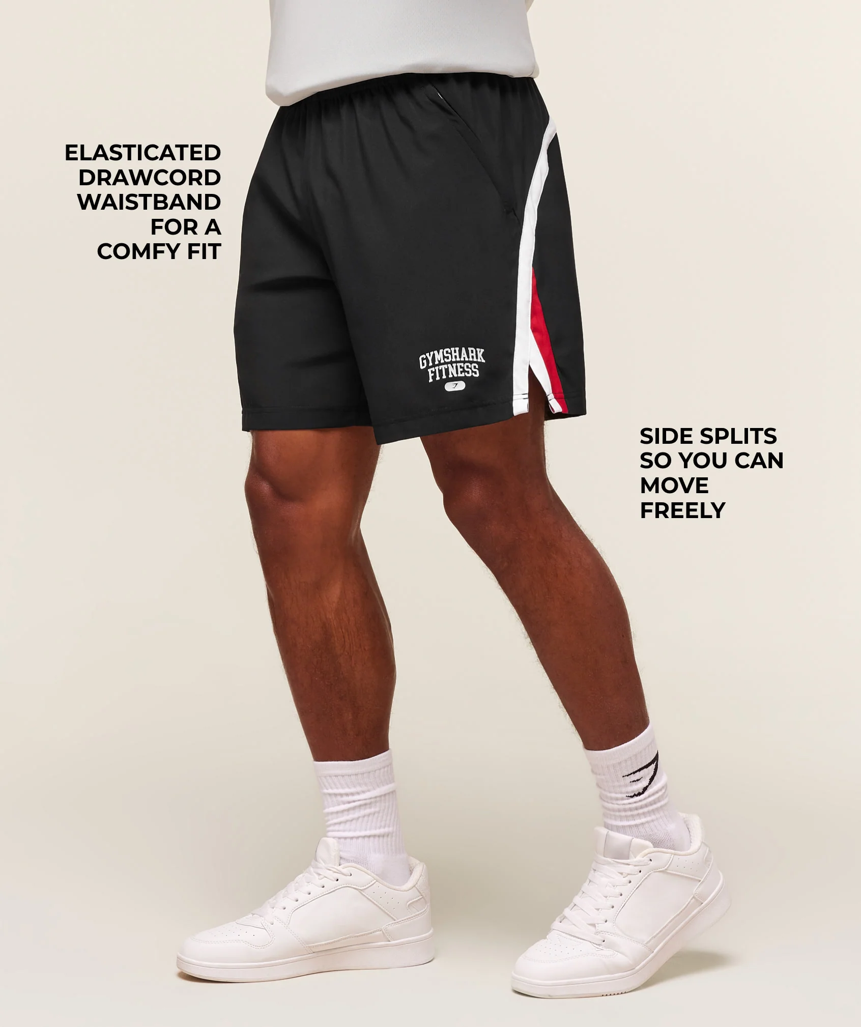 Gymshark Campus 7" Shorts - Black - Image 2