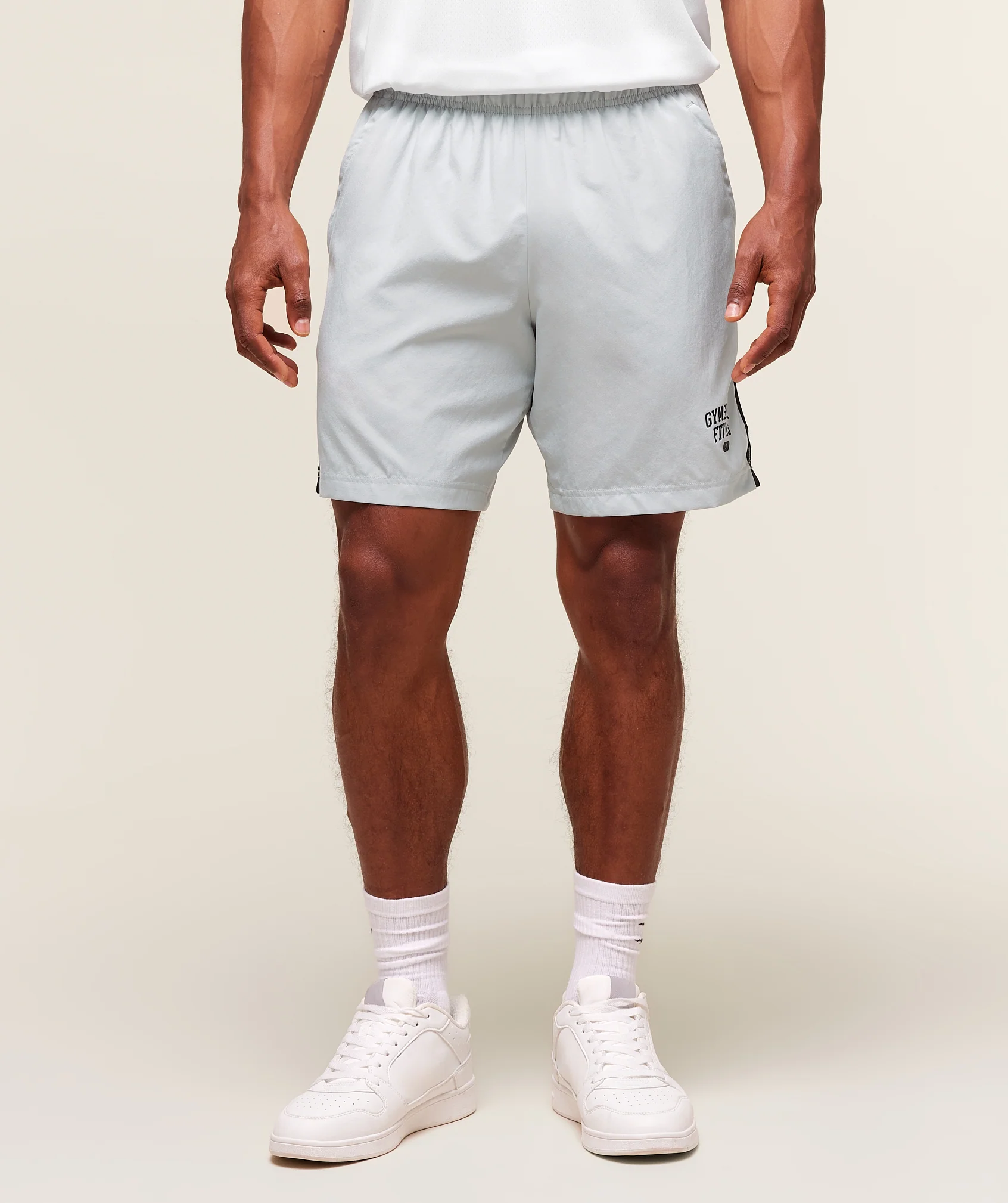 Gymshark Campus 7" Shorts - Light Grey