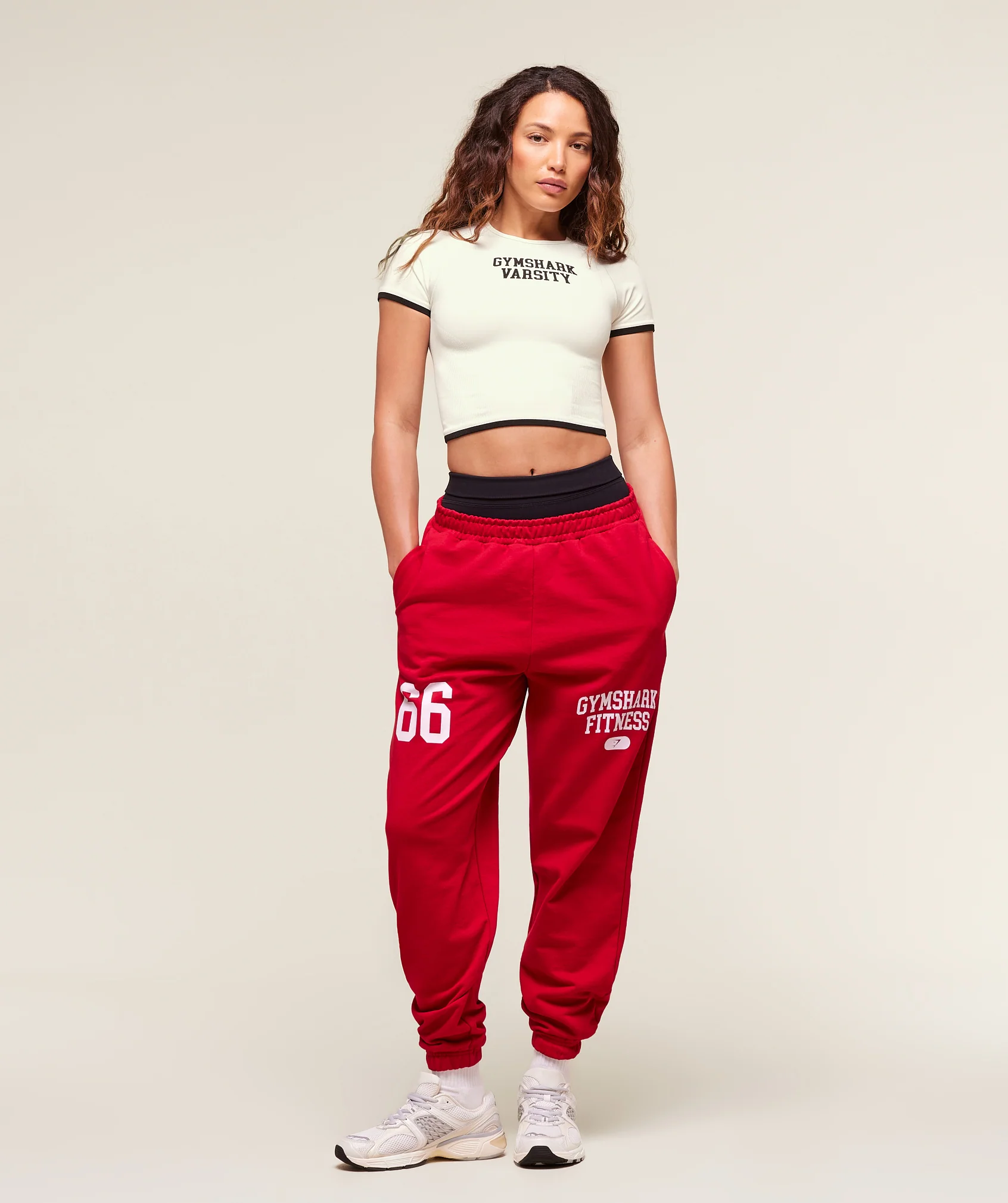 Gymshark Campus Graphic Oversized Jogger - Conditioning Red - Image 6