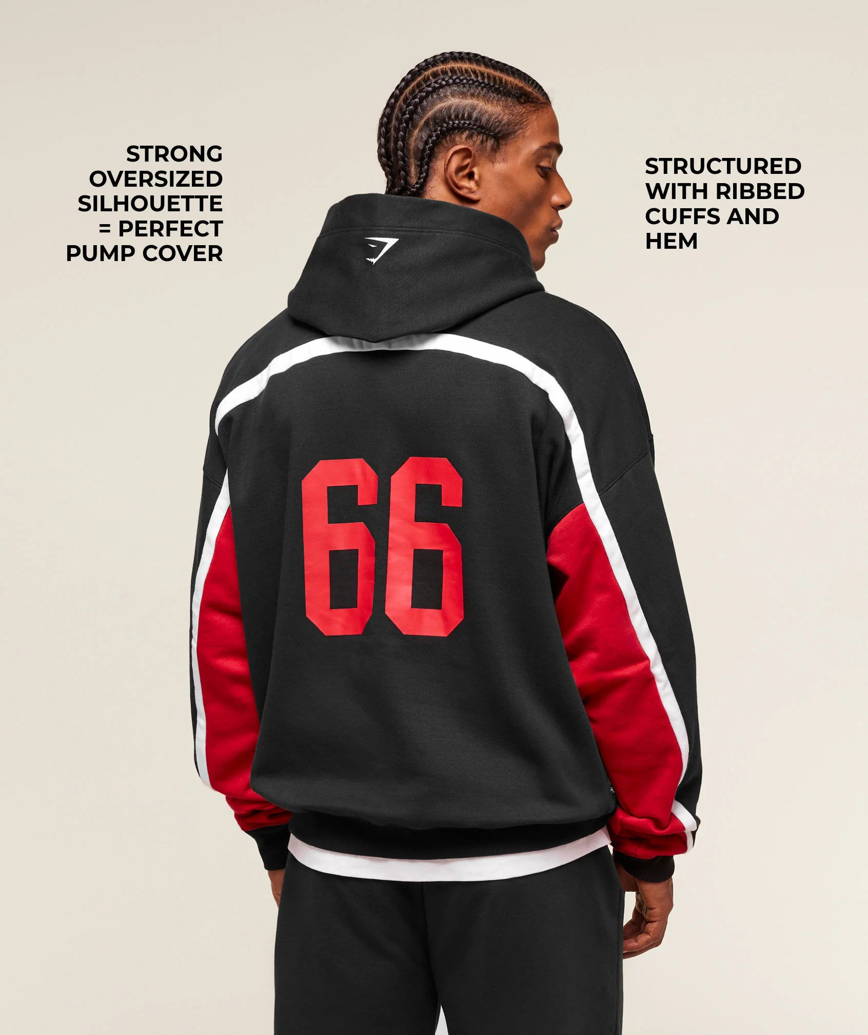 Gymshark Campus Hoodie - Black - Image 2