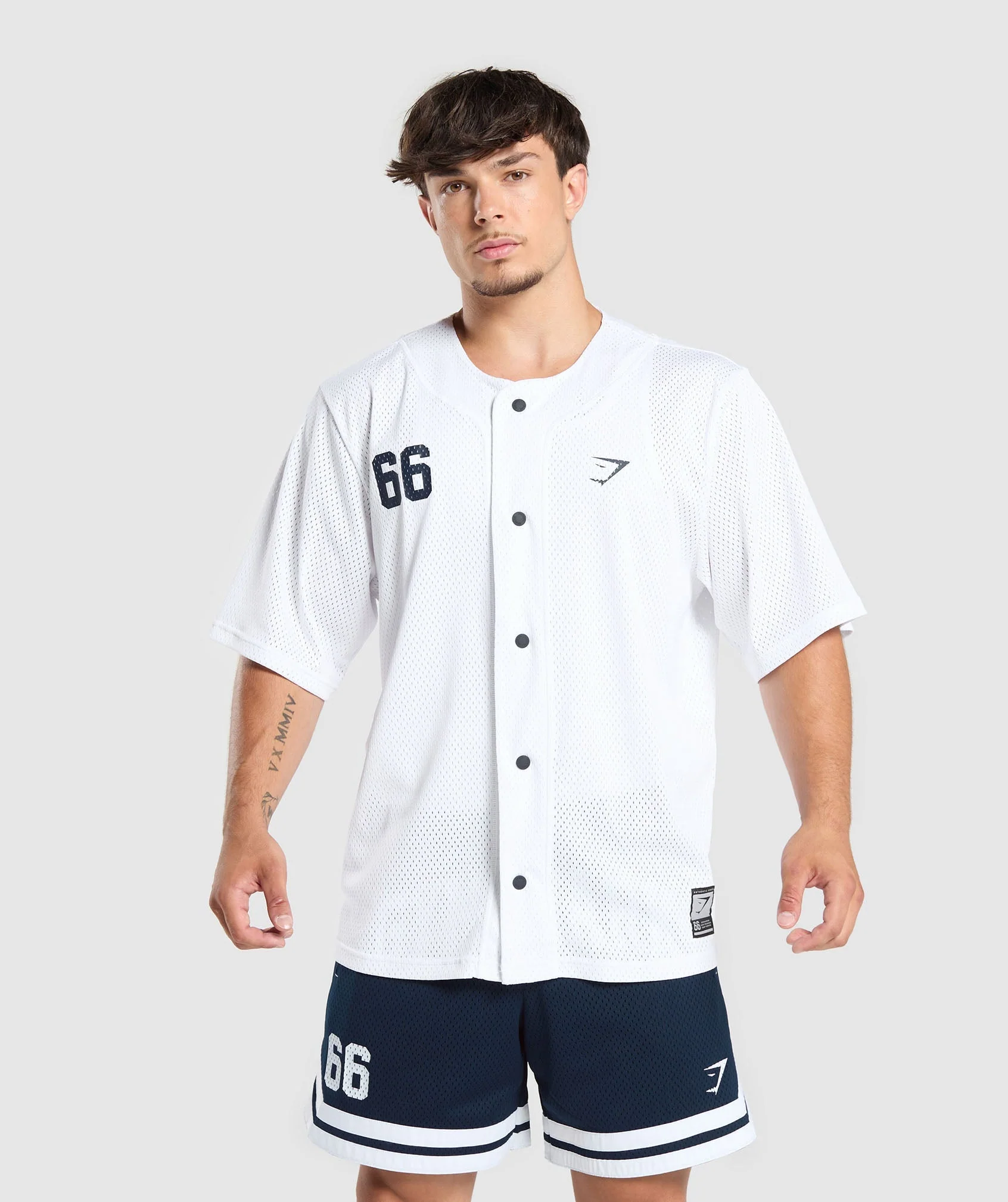 Gymshark Sports Jersey - White - Image 3